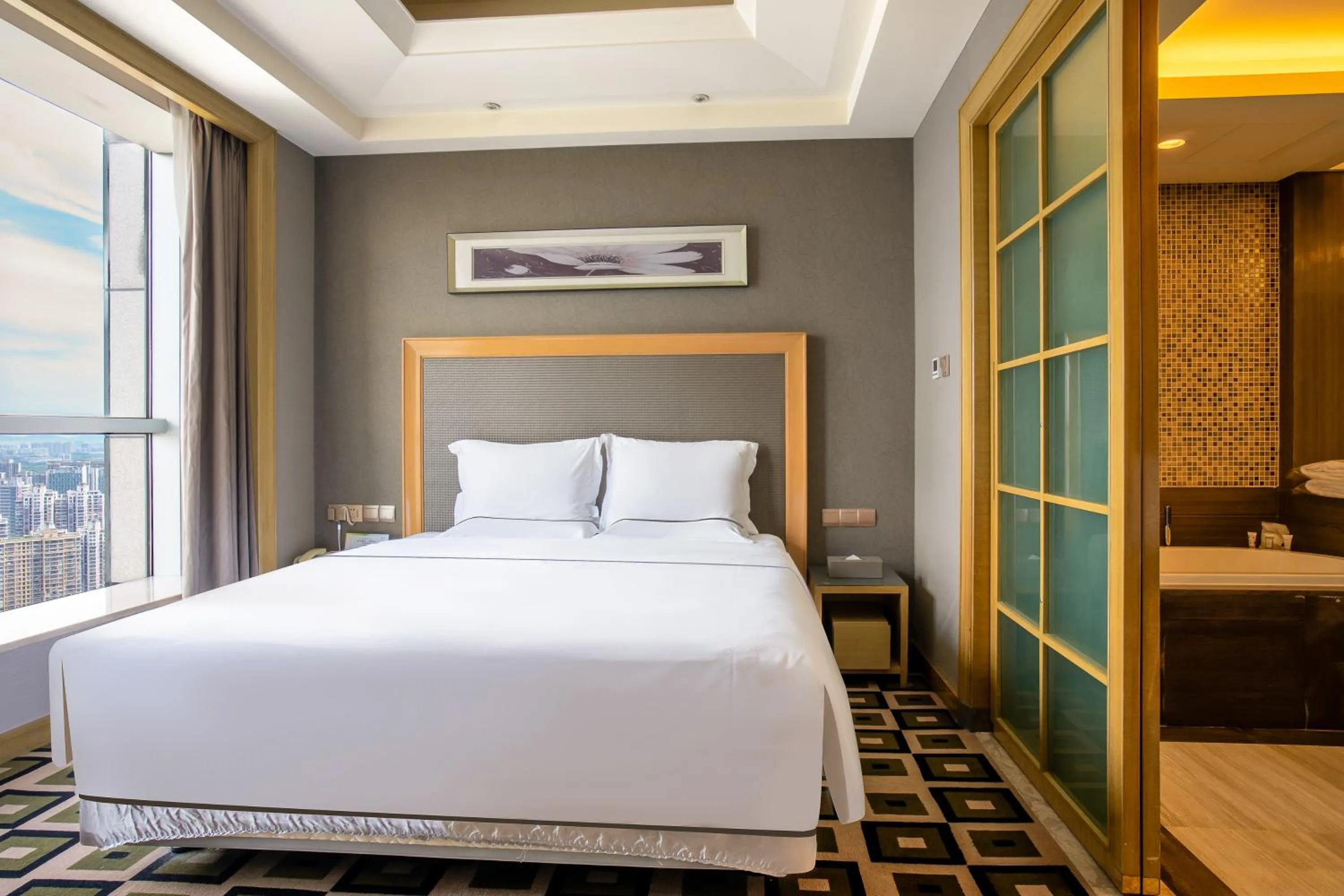 Bed in Grand Skylight International Hotel Nanchang Ganjiang North Road