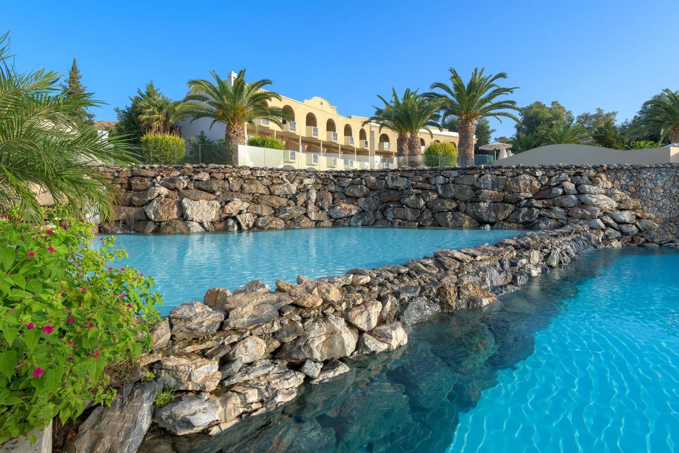 Pool view in Lindos Royal Resort
