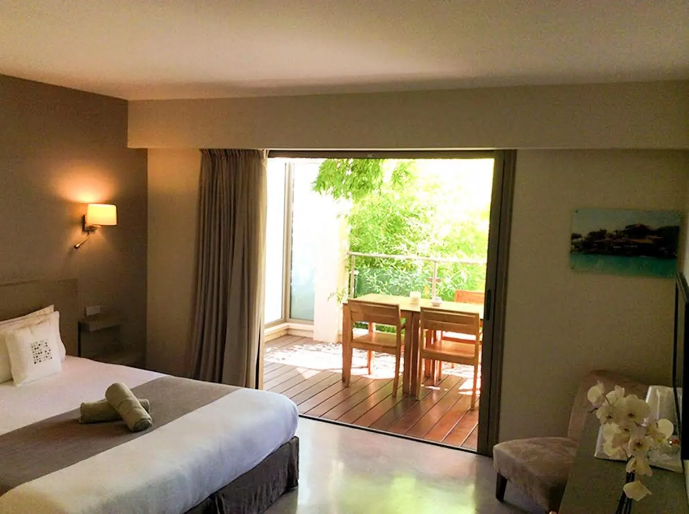 Bed in Cannes Villa St Barth