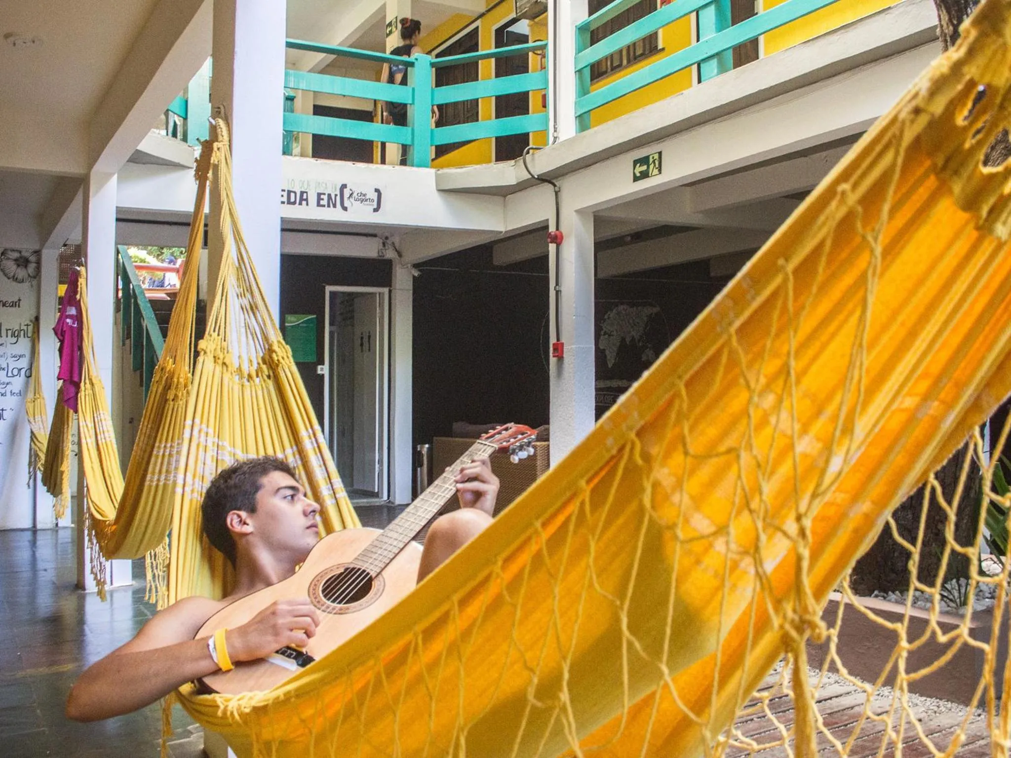 Patio in Che Lagarto Hostel Morro De São Paulo