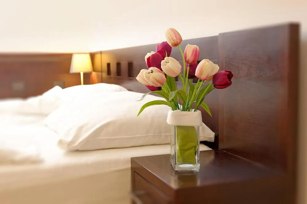 Bed in Hotel Tulipan