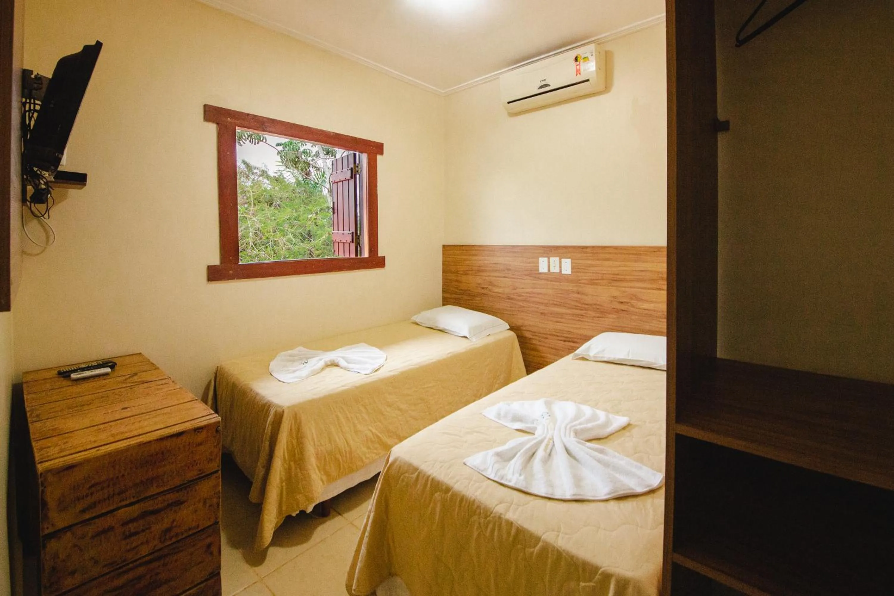 Bed in Pousada Chamamé