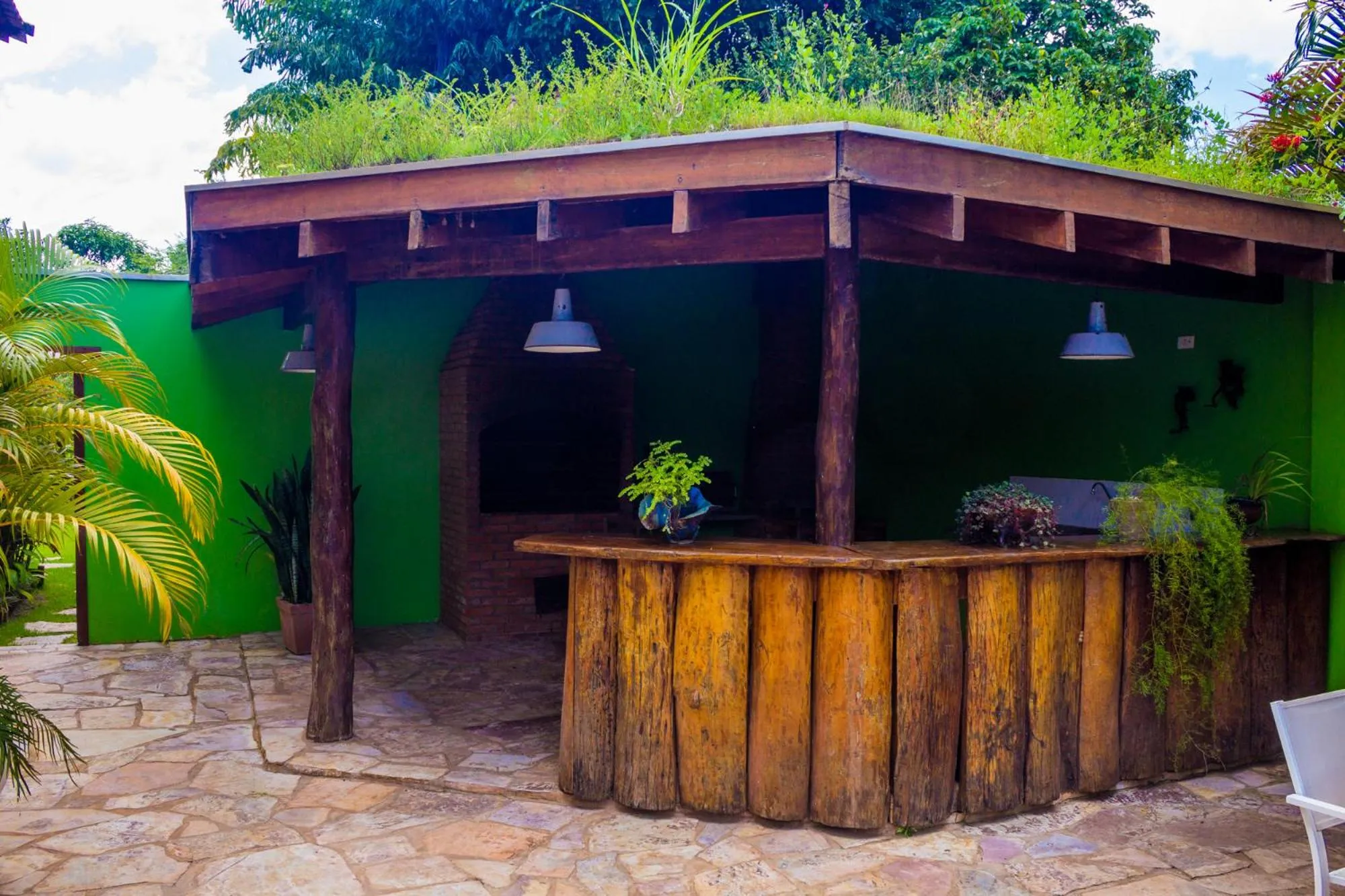 BBQ facilities in Pousada Chamamé