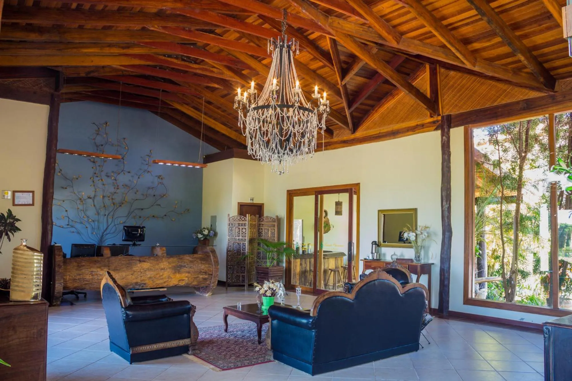 Lobby or reception in Pousada Chamamé