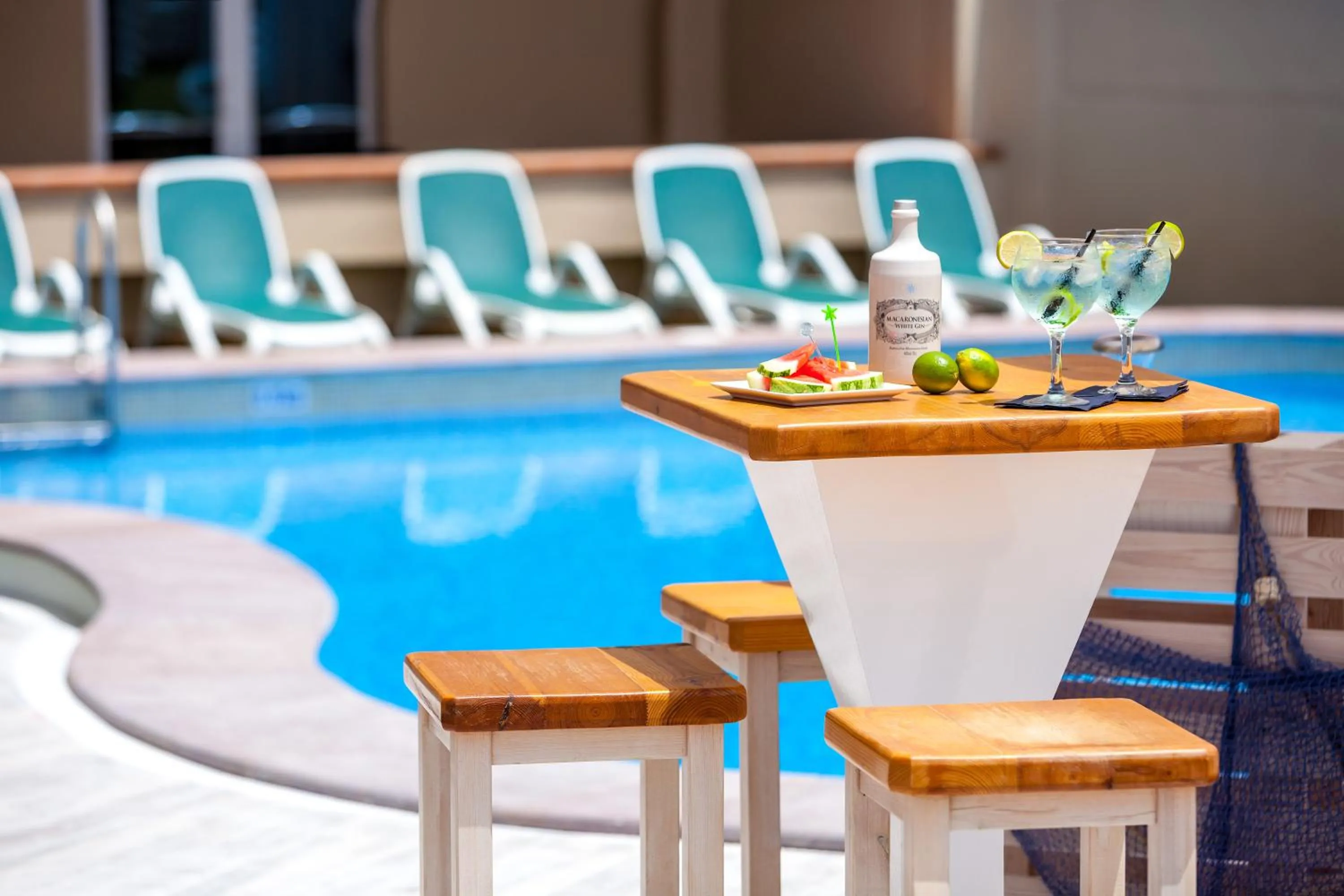 Swimming pool in Aparthotel Los Dragos del Sur