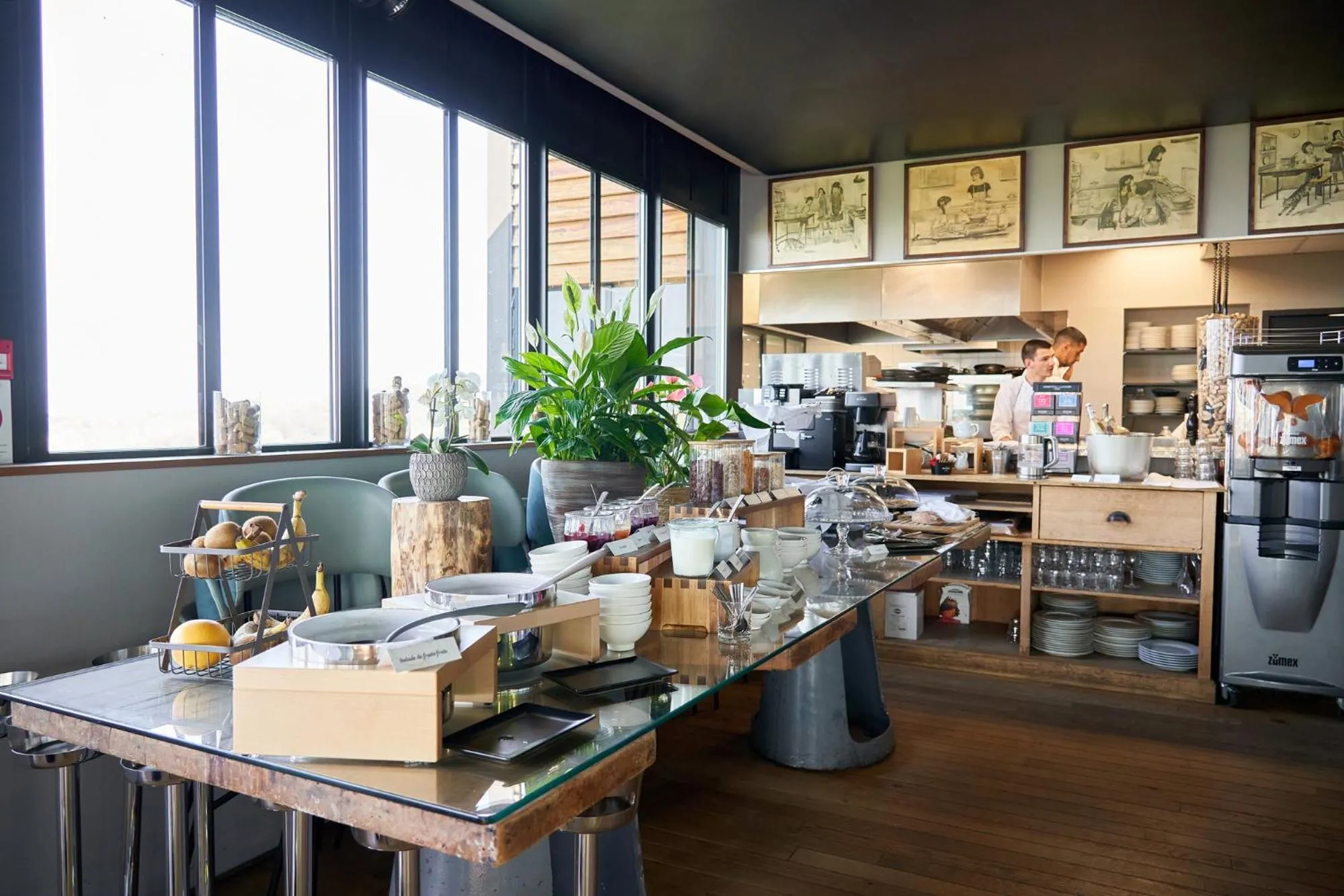 Breakfast in L'Ermitage Hôtel Cuisine-À-Manger