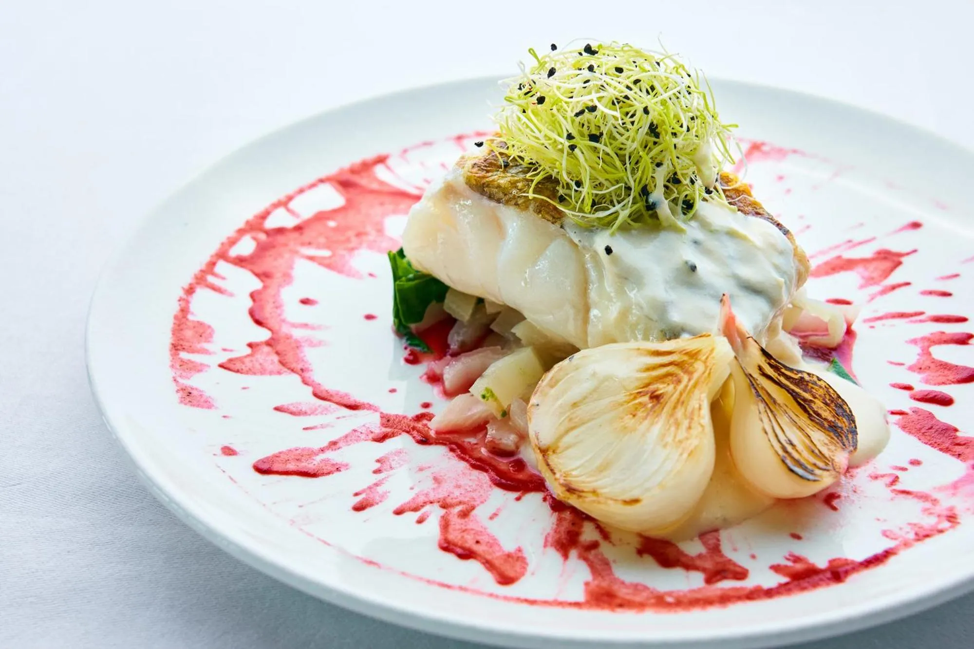 Food in L'Ermitage Hôtel Cuisine-À-Manger