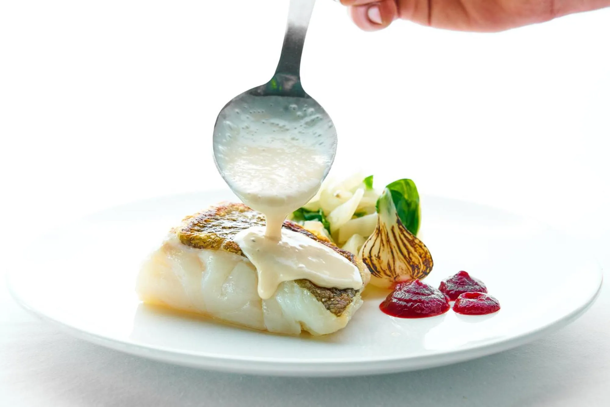 Food in L'Ermitage Hôtel Cuisine-À-Manger