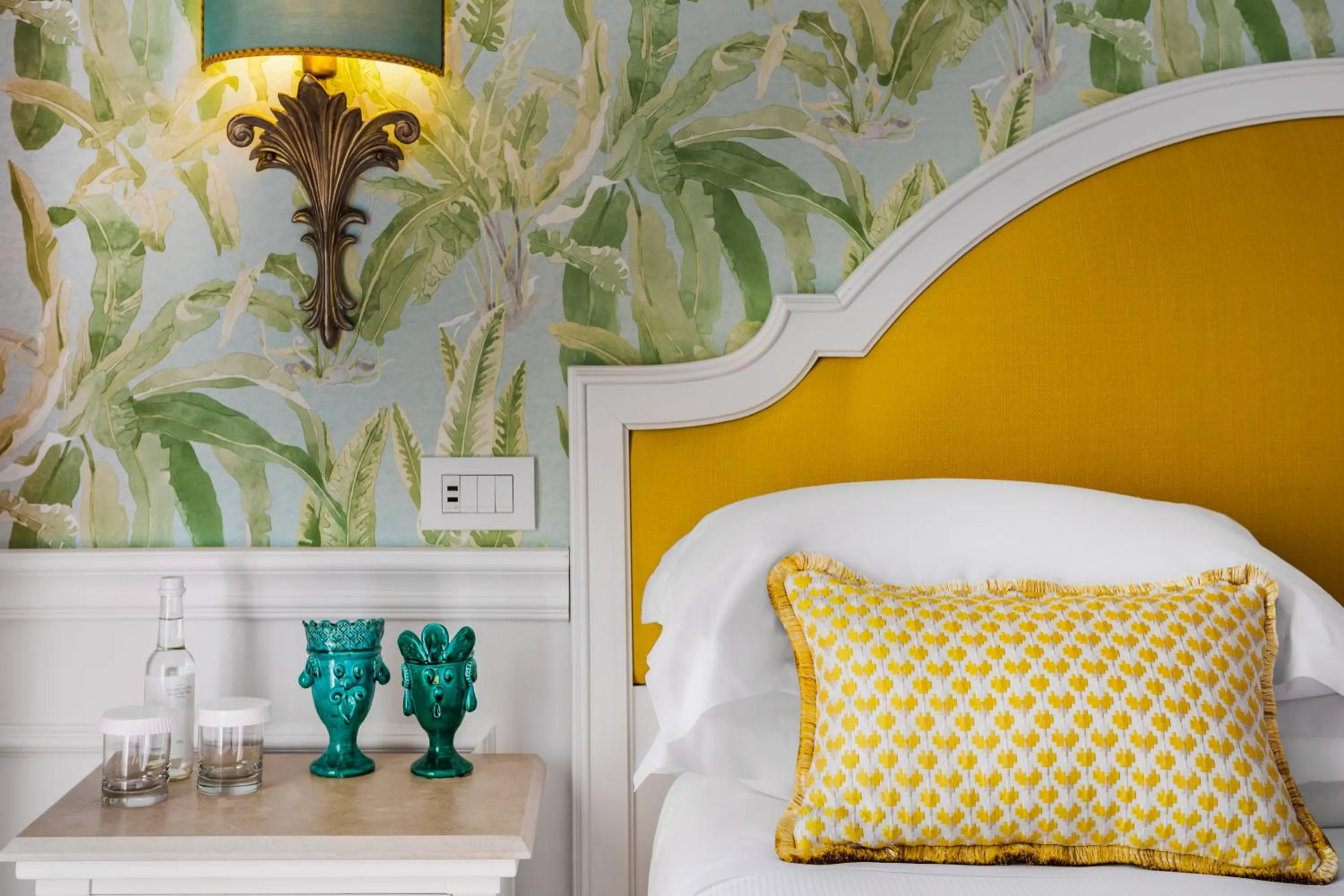 Bed in Grand Hotel San Pietro Taormina