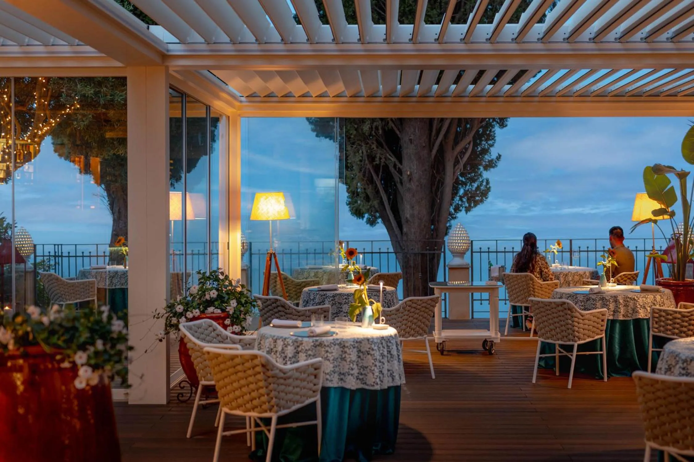 Restaurant/places to eat in Grand Hotel San Pietro Taormina
