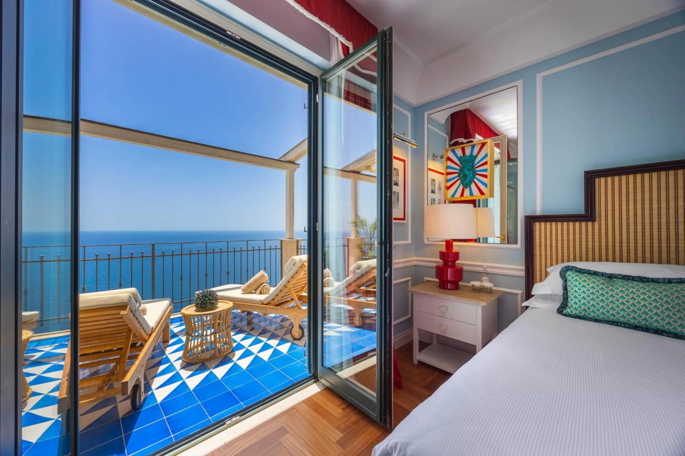 Natural landscape, Bed in Grand Hotel San Pietro Taormina