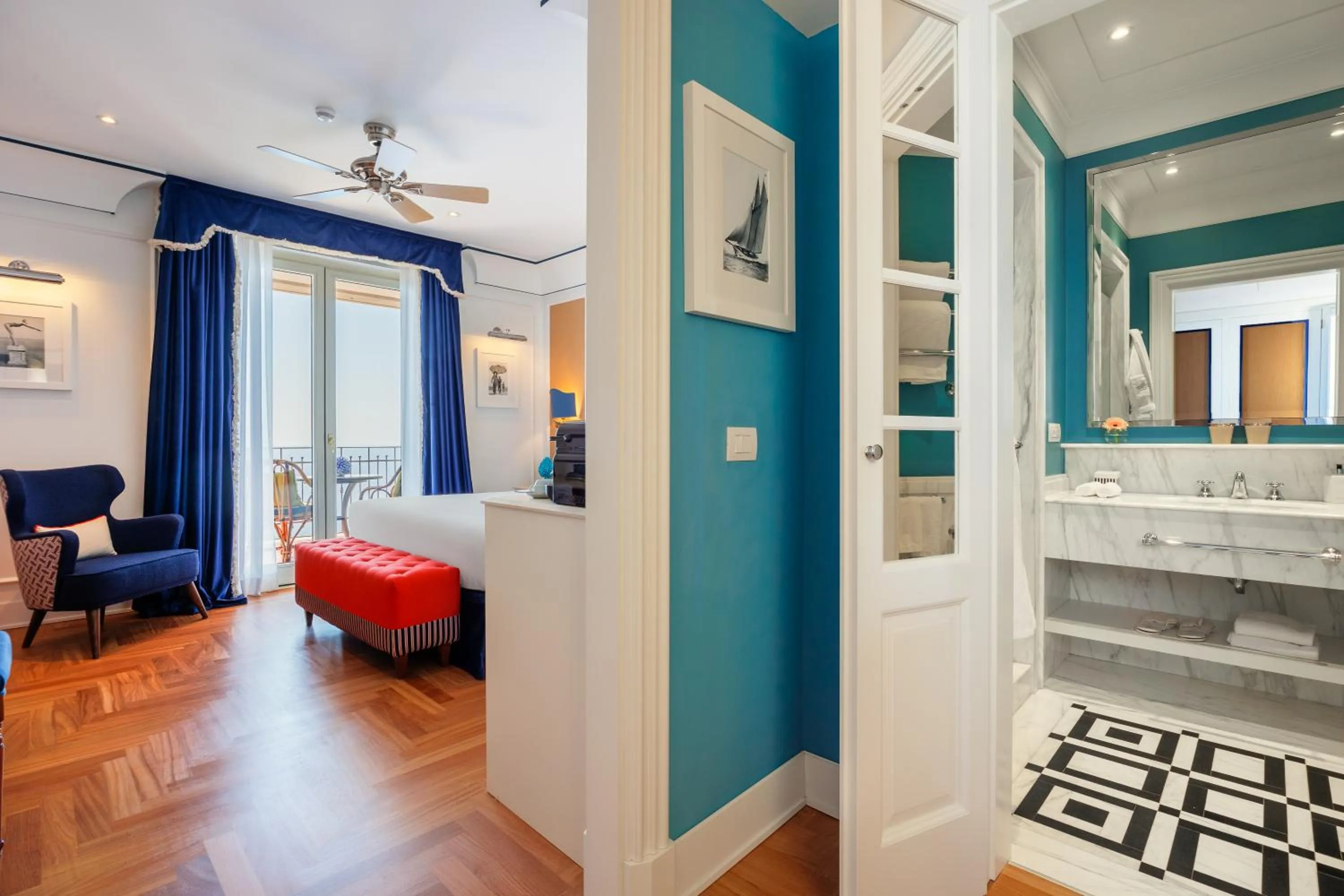 Photo of the whole room, Bed in Grand Hotel San Pietro Taormina