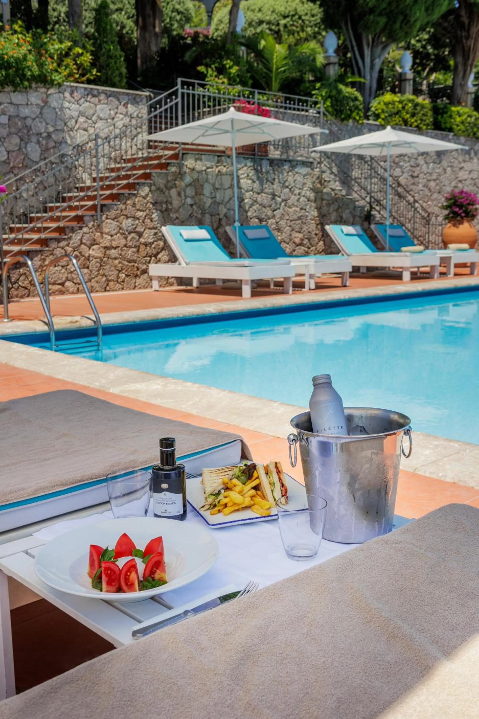 Swimming pool in Grand Hotel San Pietro Taormina