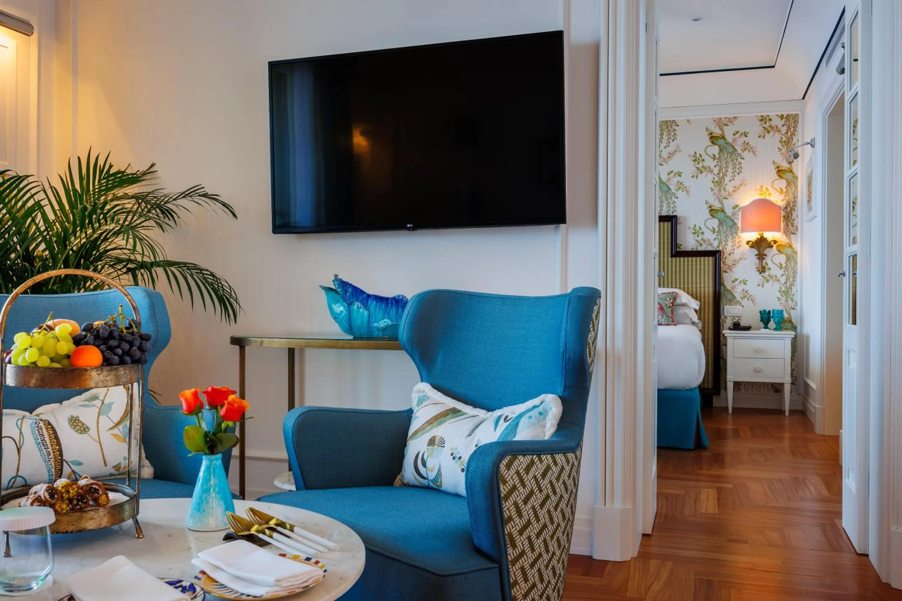 Living room in Grand Hotel San Pietro Taormina