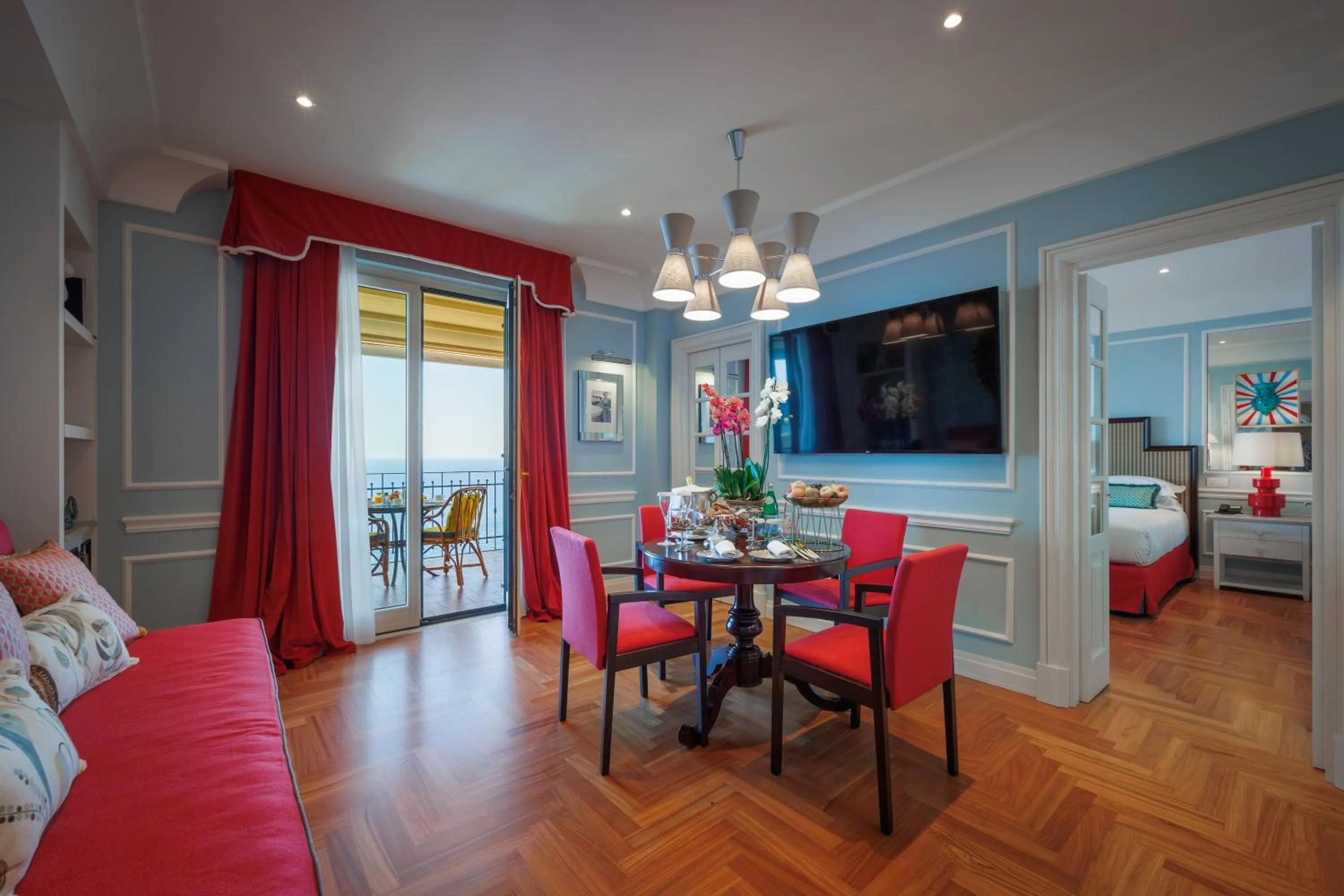 Living room in Grand Hotel San Pietro Taormina