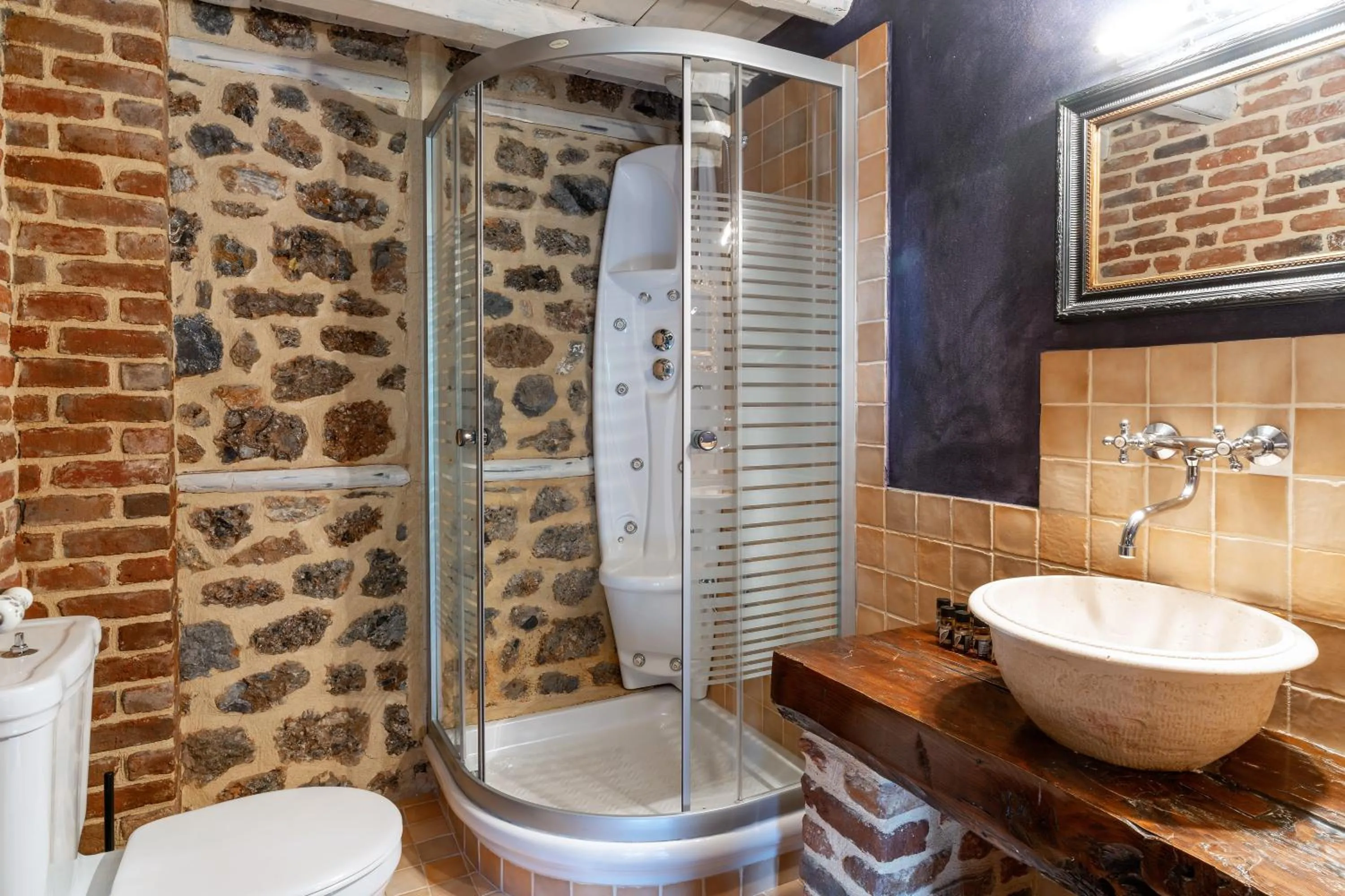 Bathroom in Palio Litochoro The Countryside Lodge