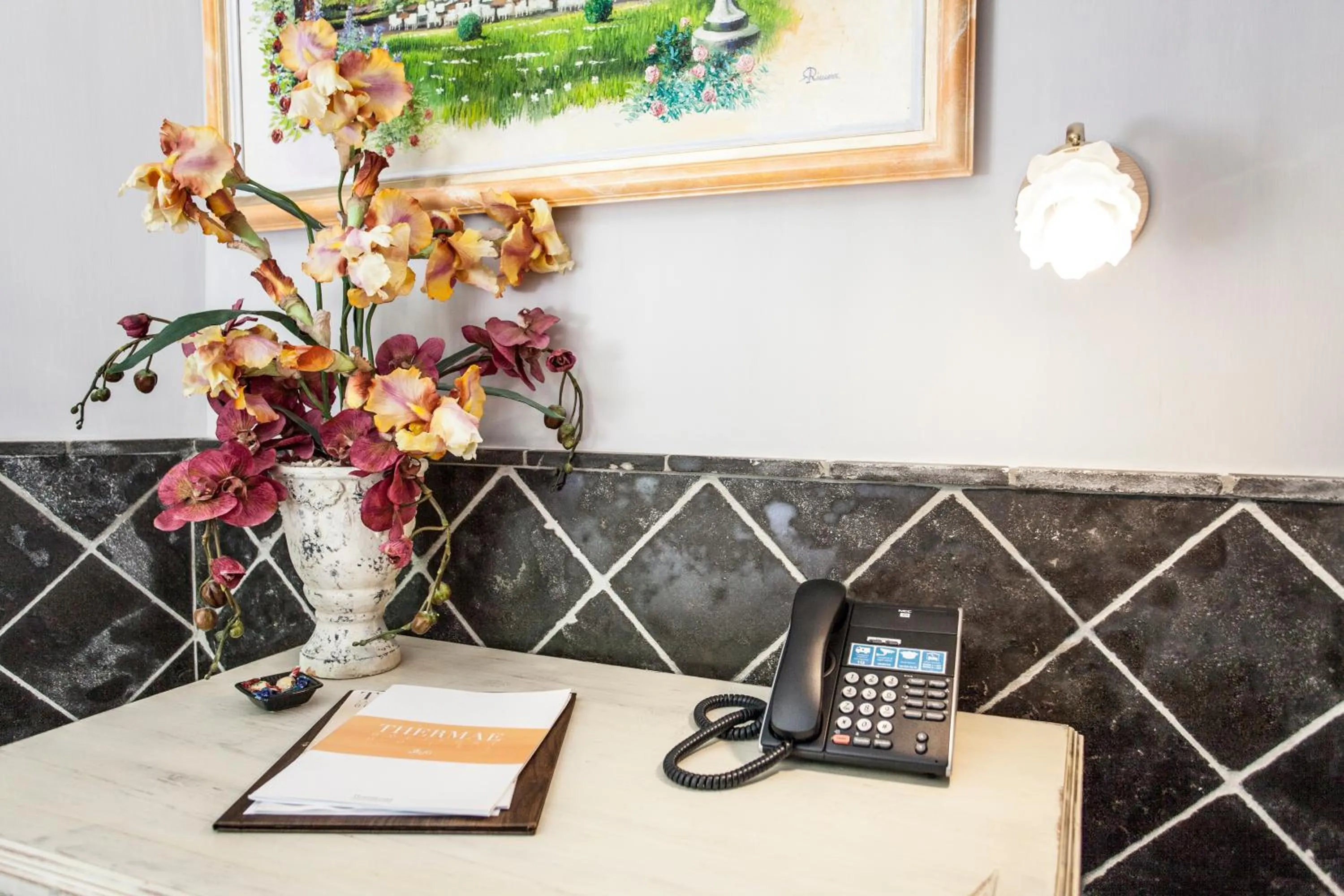 Decorative detail in Thermae Boetfort Hotel