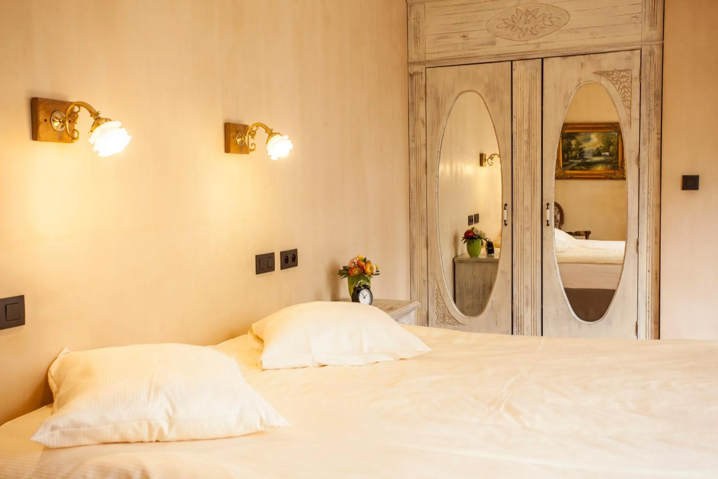 Bed in Thermae Boetfort Hotel