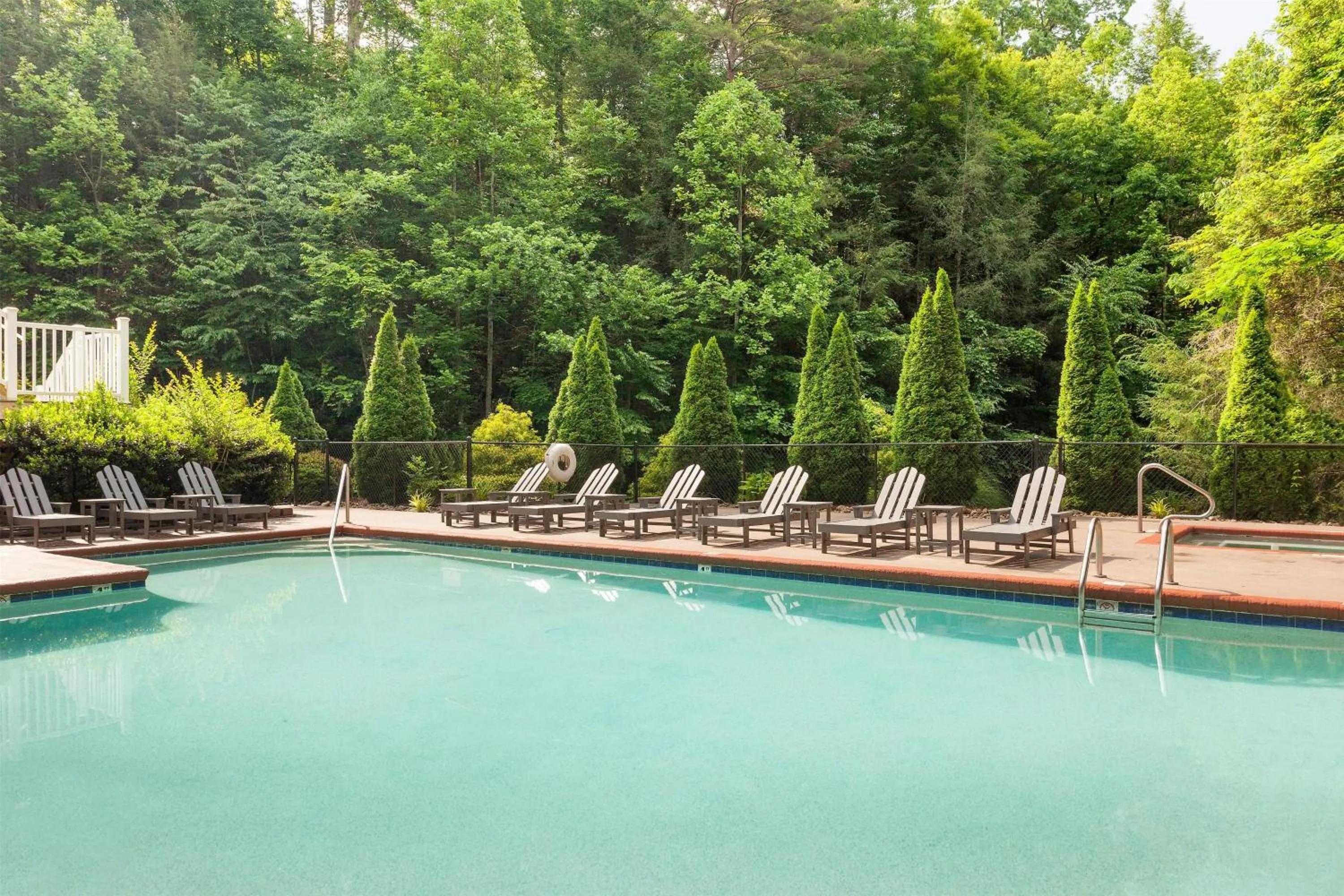 Pool view in Hilton Vacation Club MountainLoft Gatlinburg