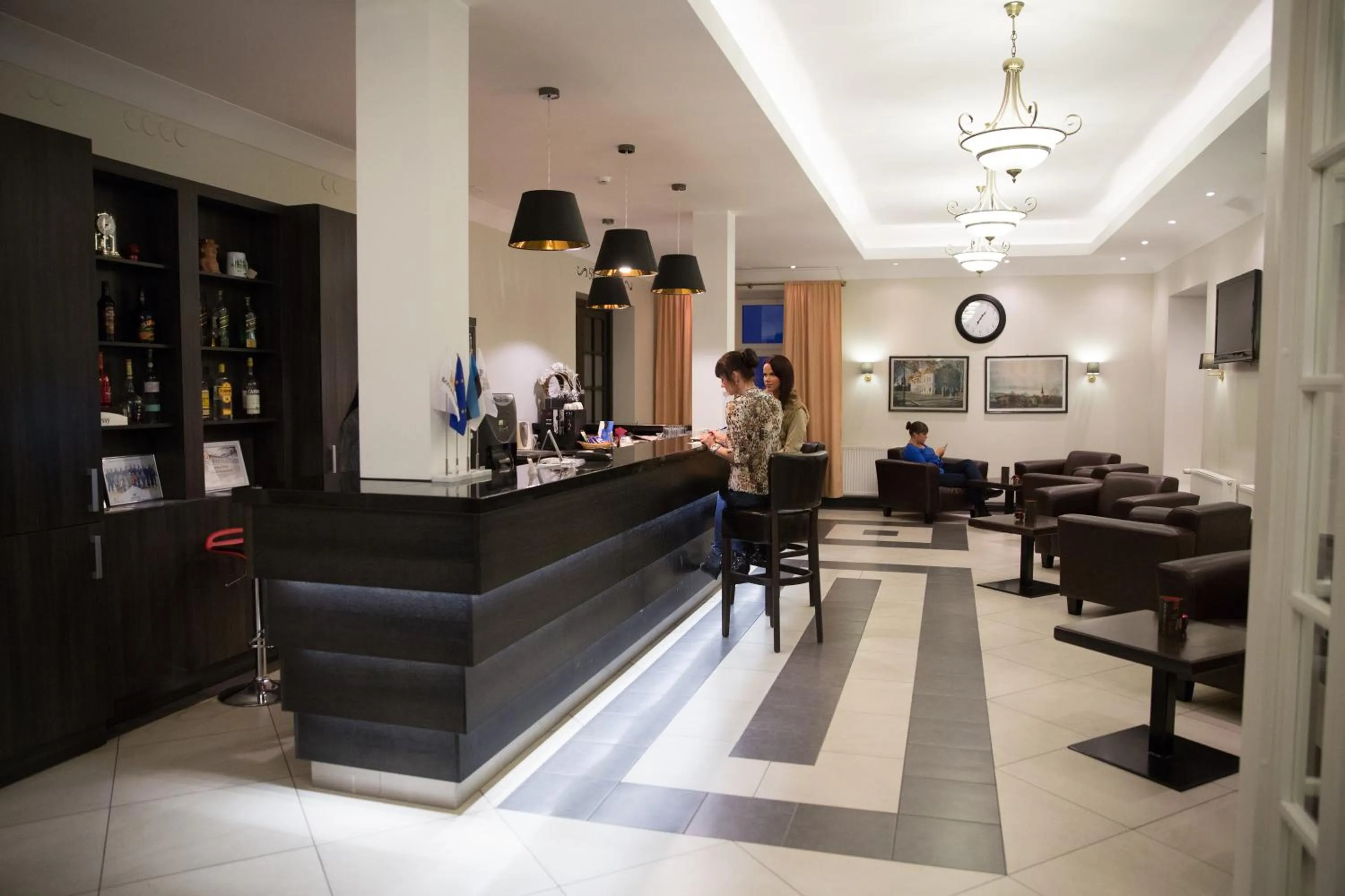 Lobby or reception in Hotell Wesenbergh