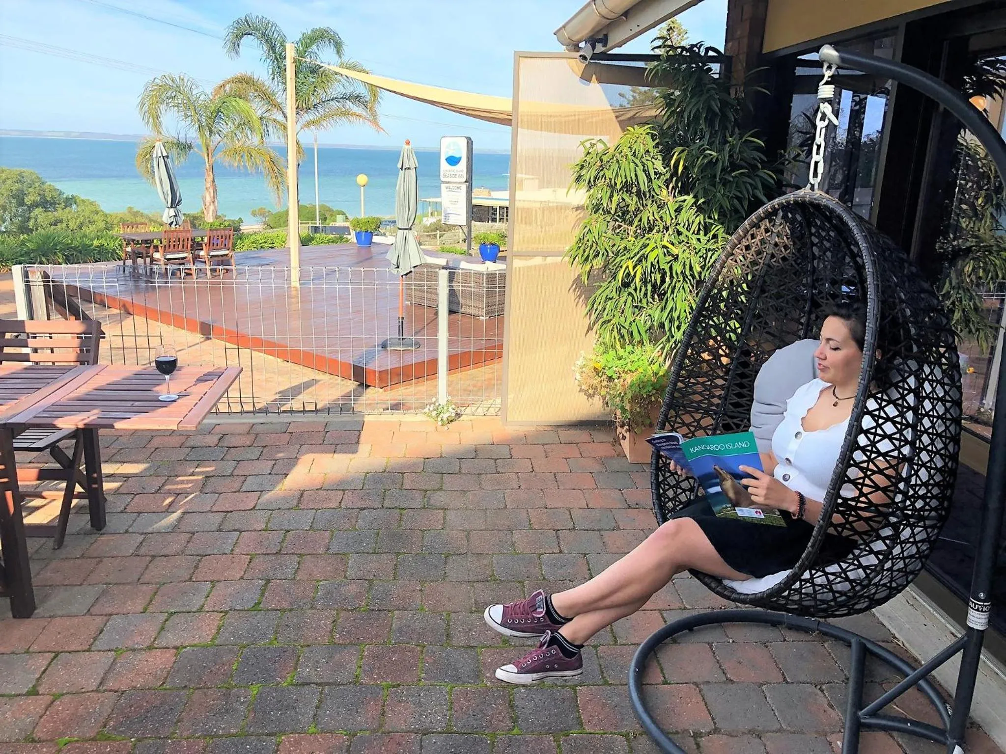Patio in Kangaroo Island Seaside Inn