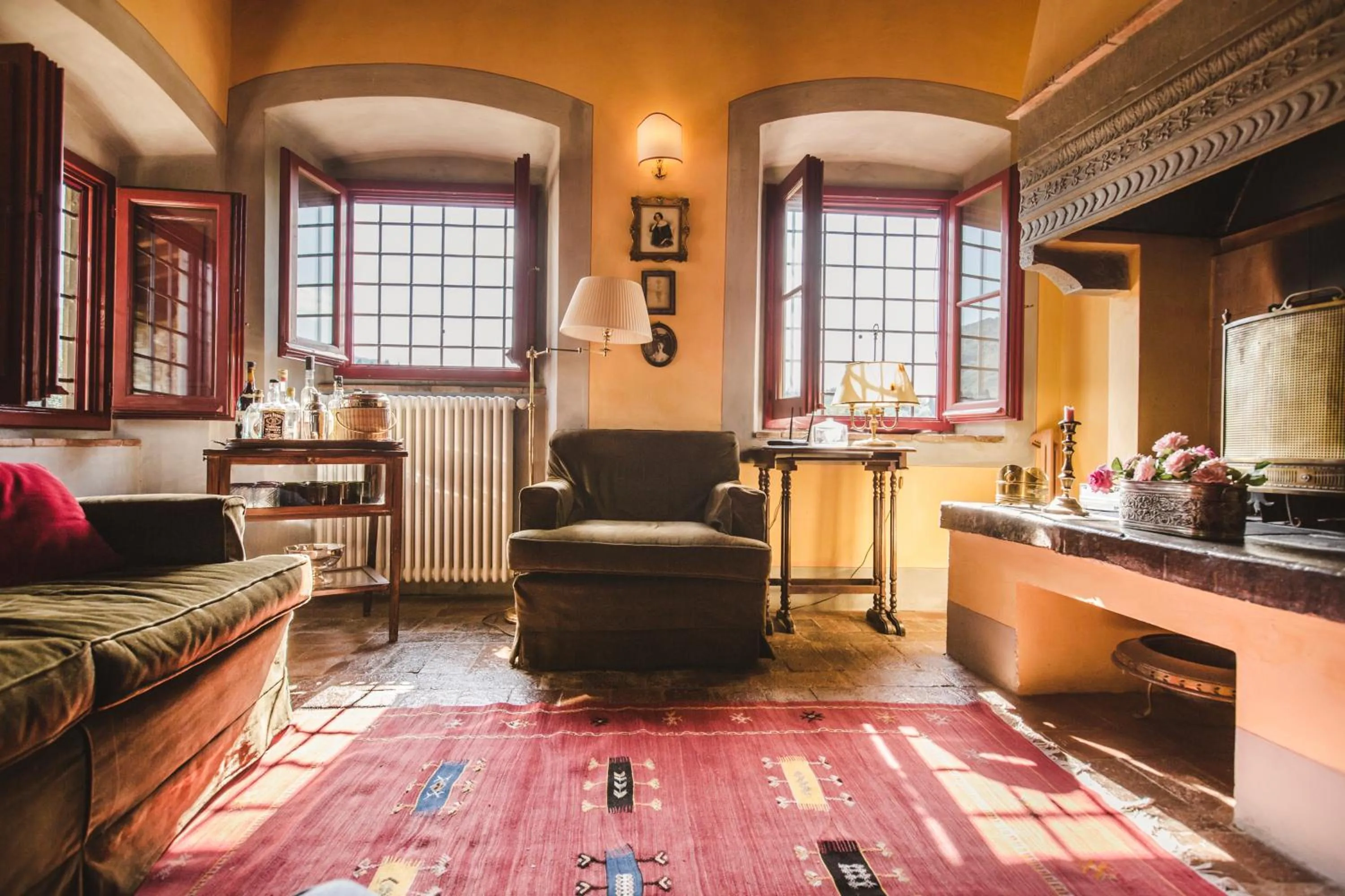 Living room in La Veronica Exclusive Chianti Resort