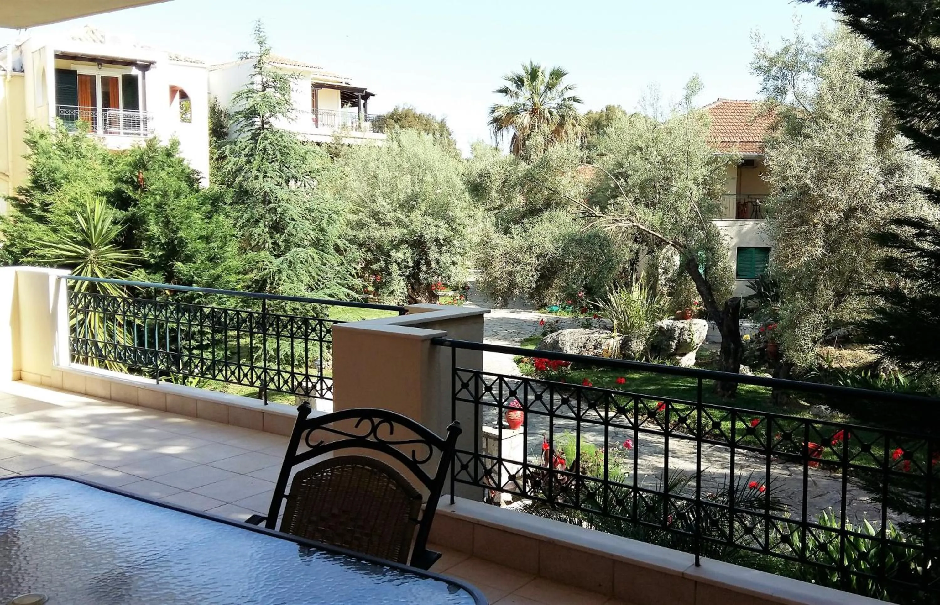 Garden view in PHILIPPOS Hotel Apartments