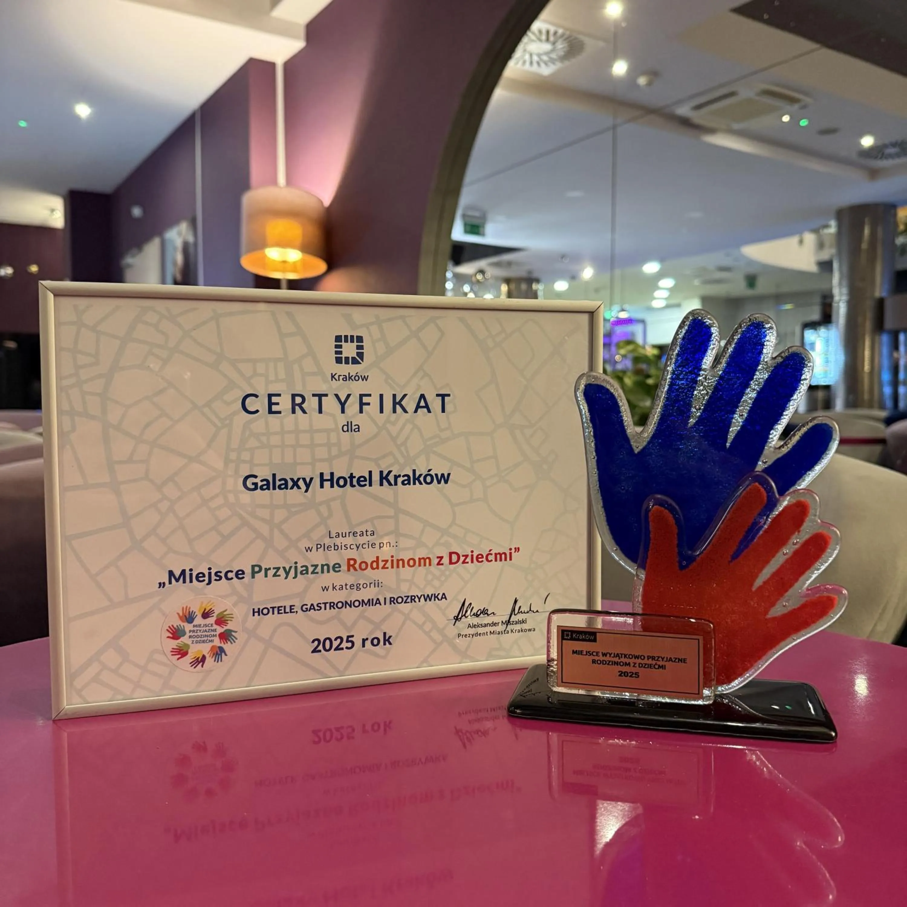 Certificate/Award in Galaxy Hotel