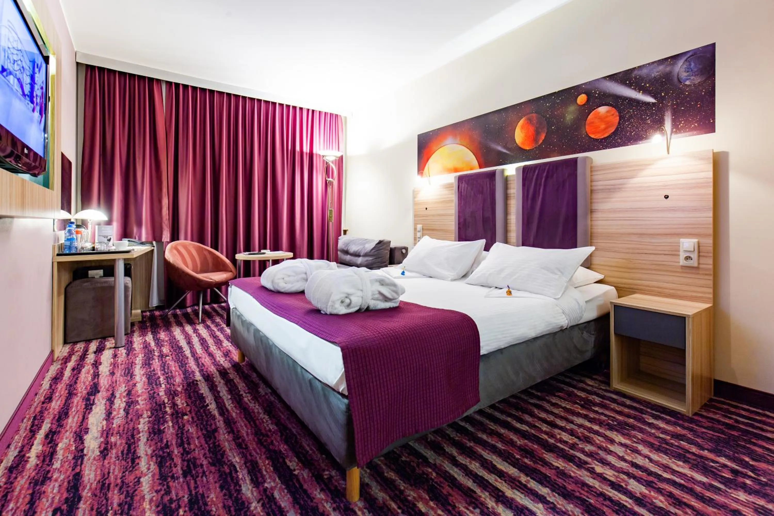 Photo of the whole room, Bed in Galaxy Hotel