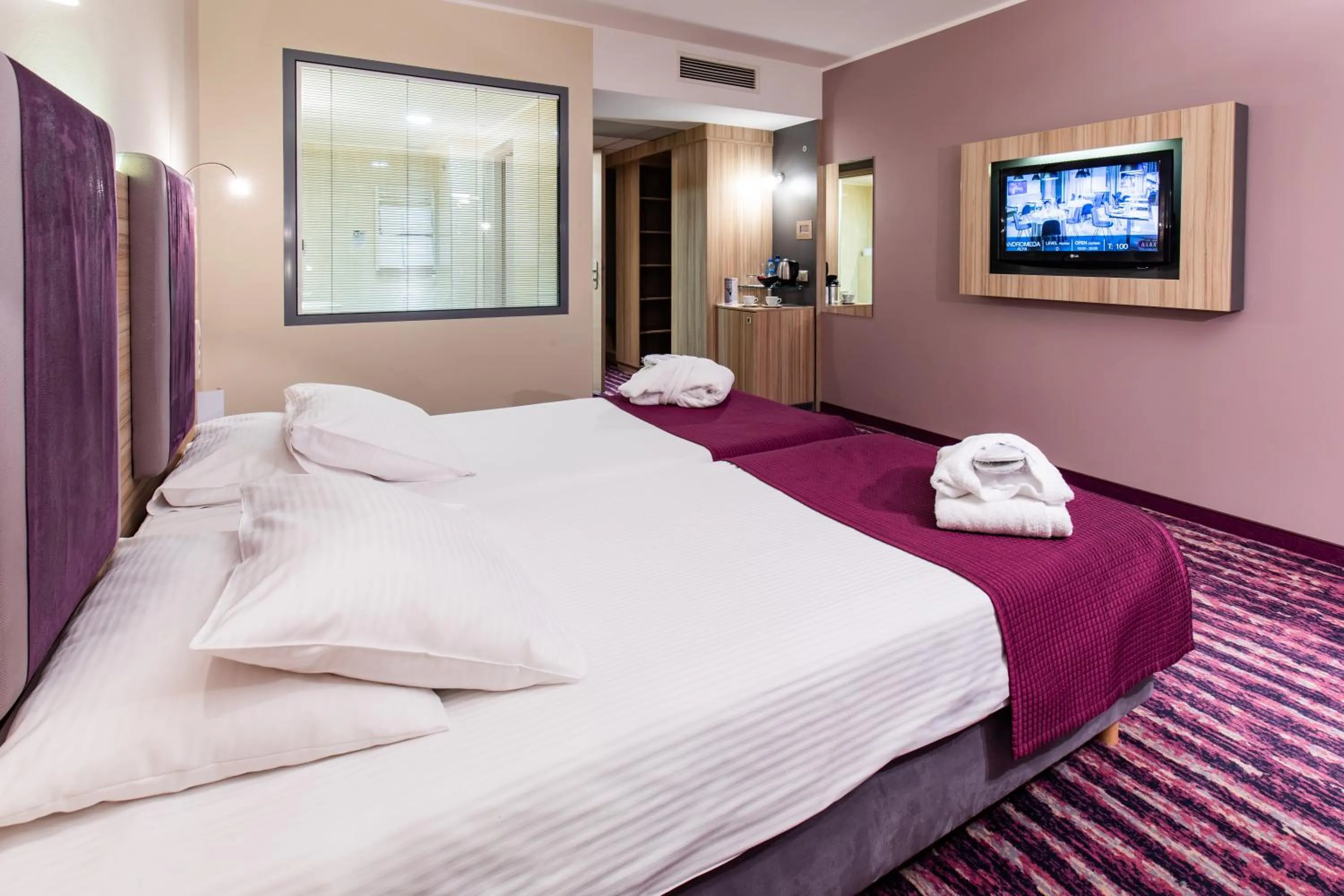 Photo of the whole room, Bed in Galaxy Hotel