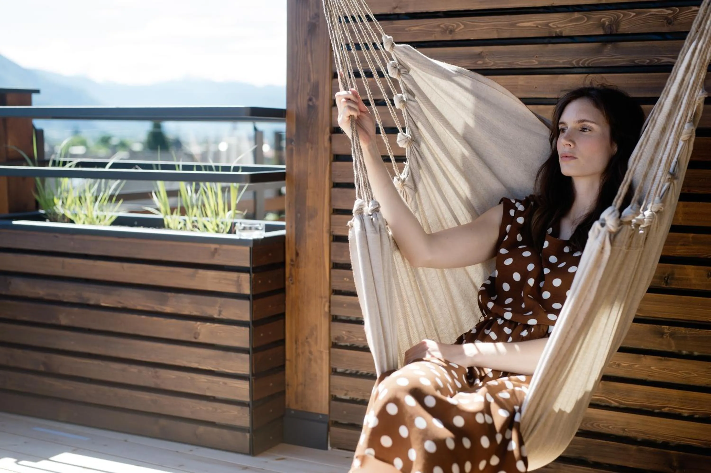 Balcony/Terrace in Hotel Schwarzschmied, a Member of Design Hotels