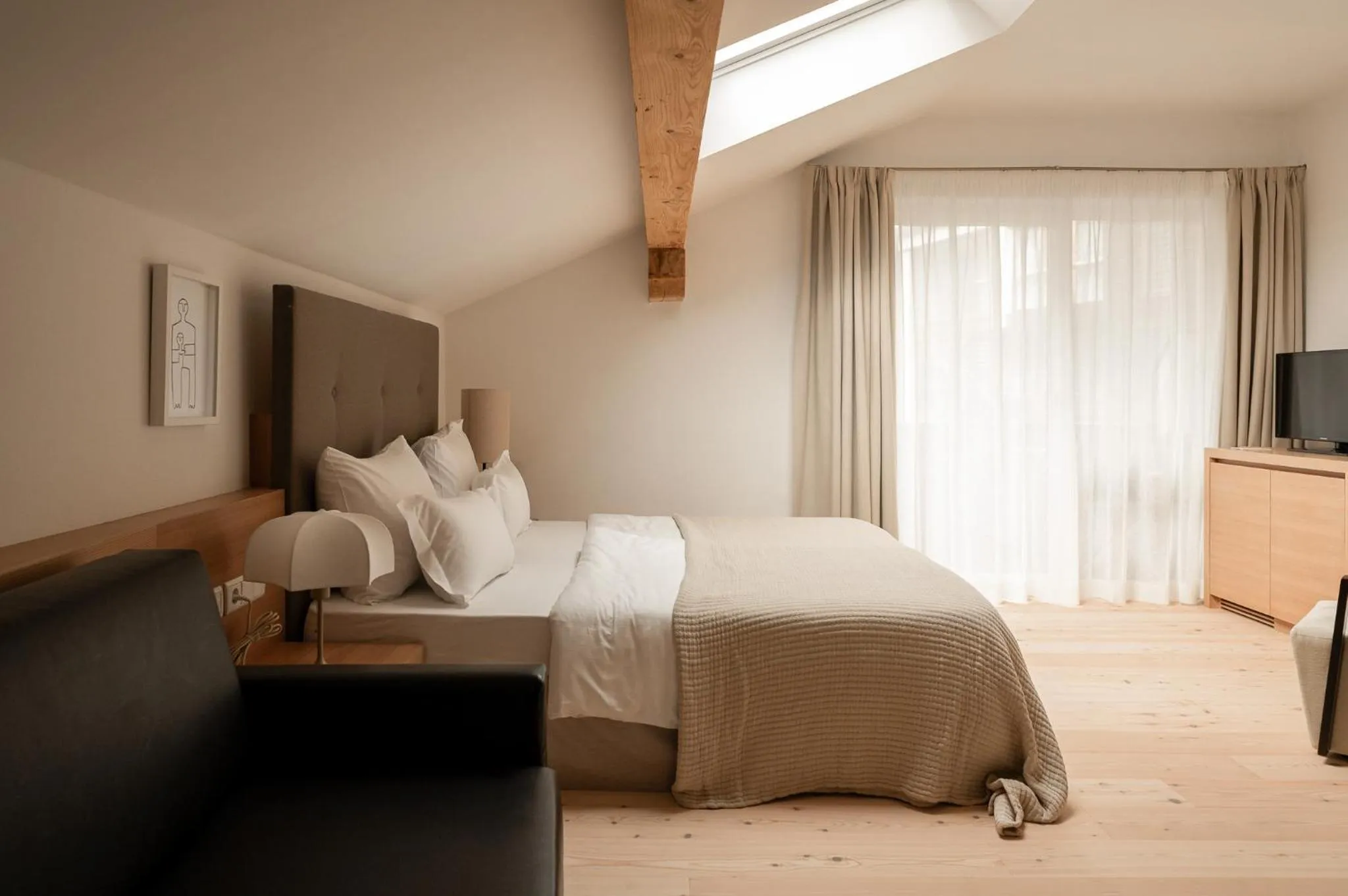 Bedroom, Bed in Hotel Schwarzschmied, a Member of Design Hotels