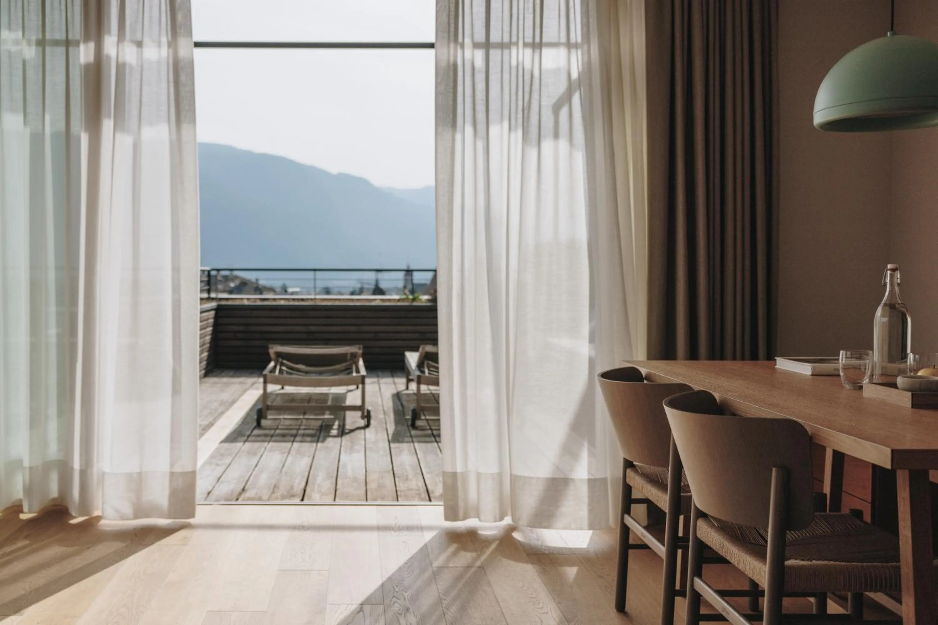 Balcony/Terrace in Hotel Schwarzschmied, a Member of Design Hotels