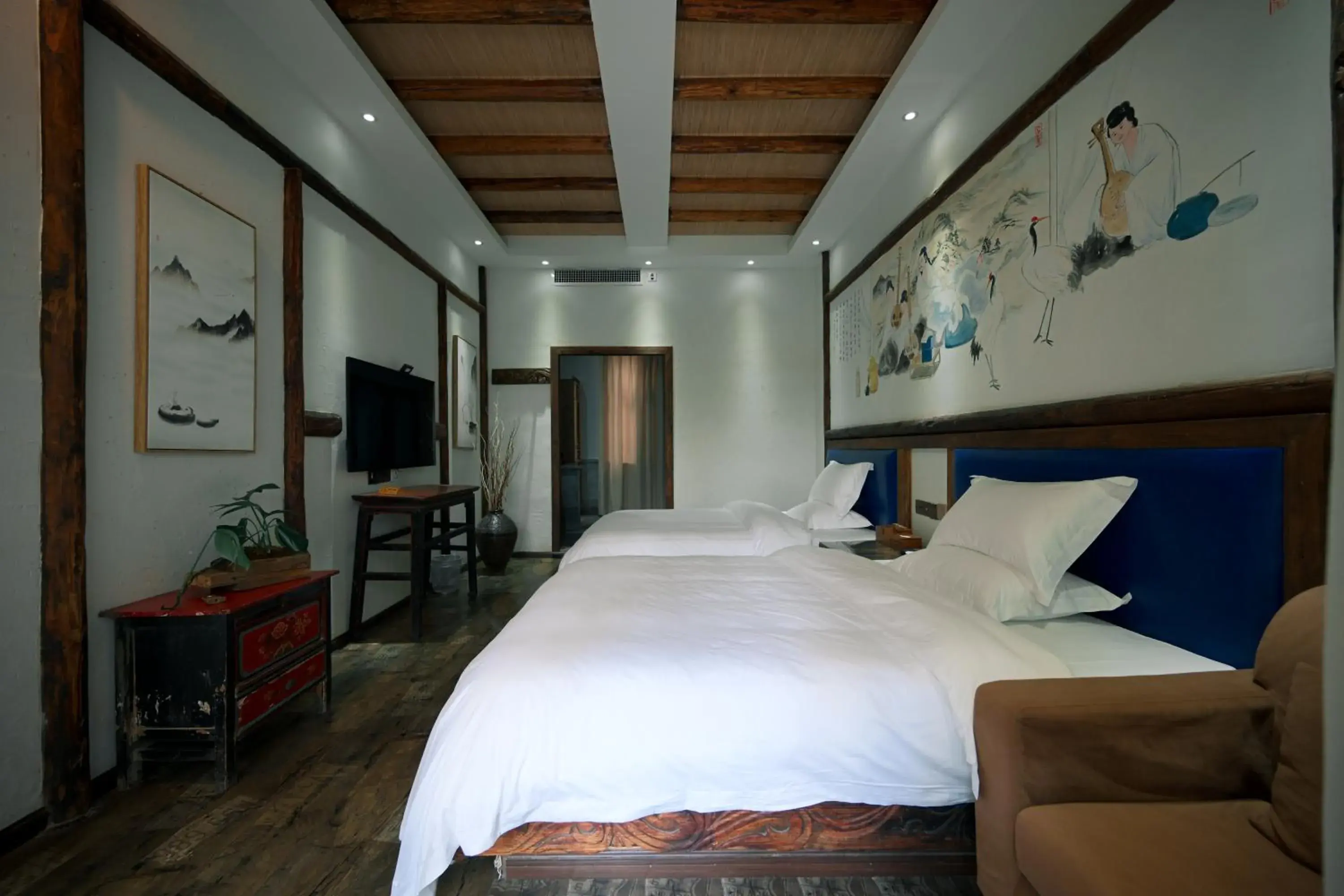 Superior Twin Room with Garden View in Old Story Inn Lijiang Old Town Superior Twin Room with Garden View in Old Story Inn Lijiang Old Town