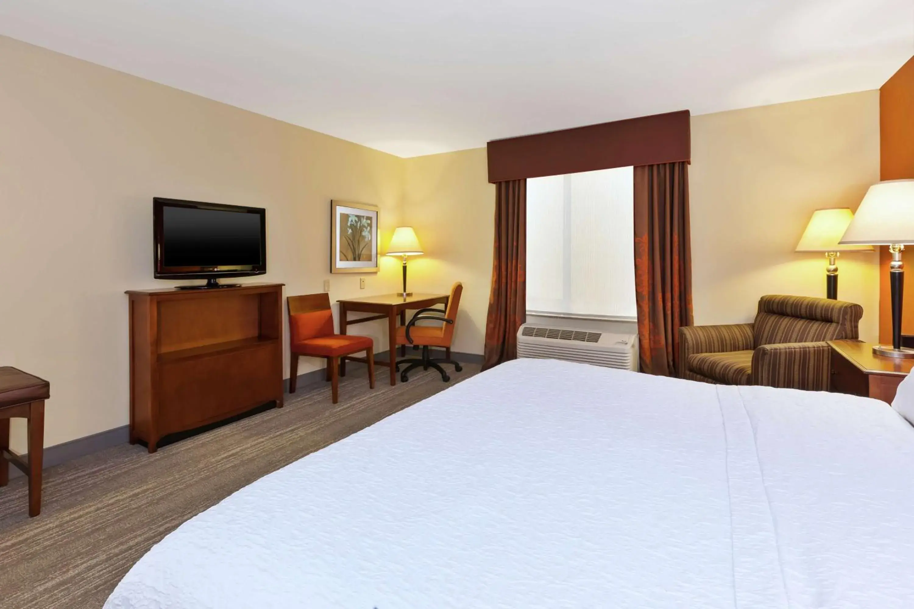 King Room with Accessible Tub - Mobility and Hearing Access/Non-Smoking in Hampton Inn & Suites Exmore - Eastern Shore King Room with Accessible Tub - Mobility and Hearing Access/Non-Smoking in Hampton Inn & Suites Exmore - Eastern Shore