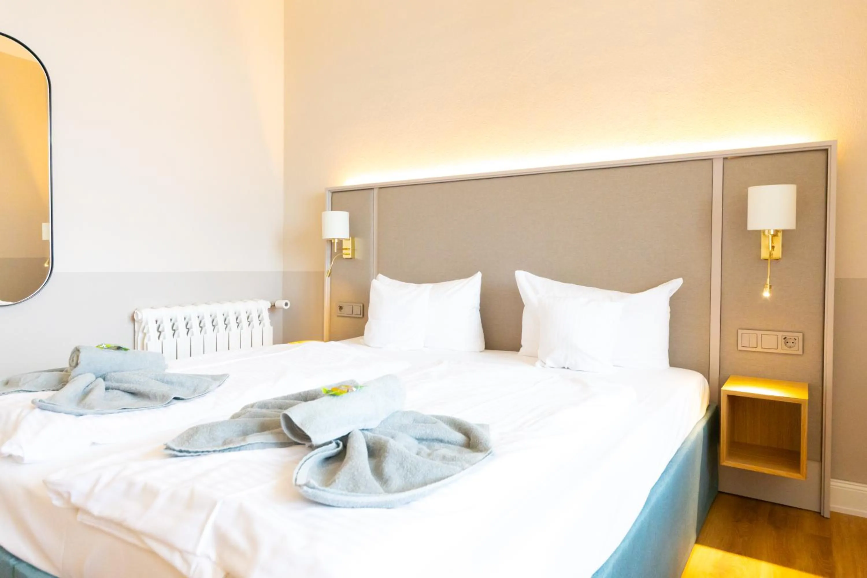 Bed in Hotel Germania