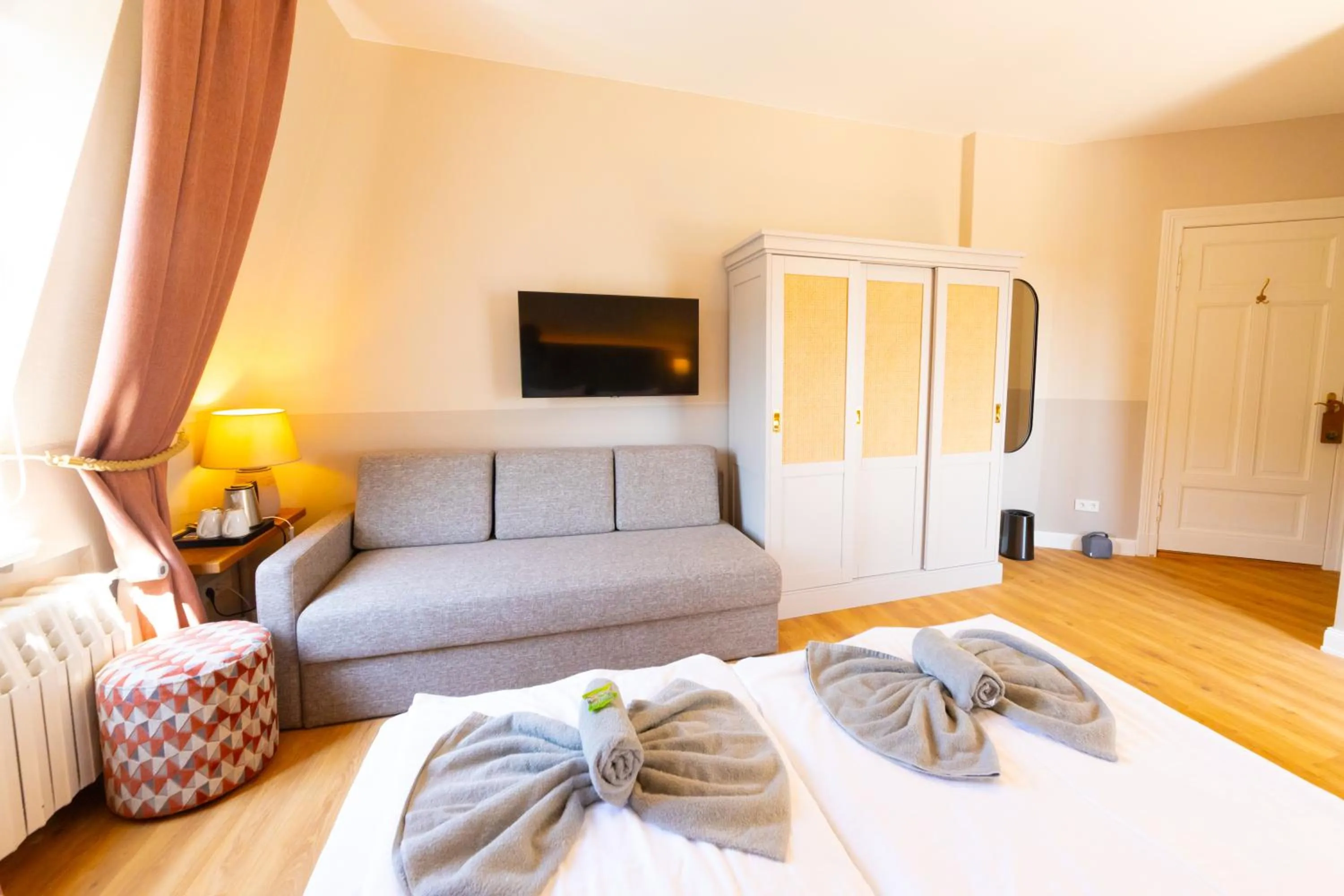 Bed in Hotel Germania