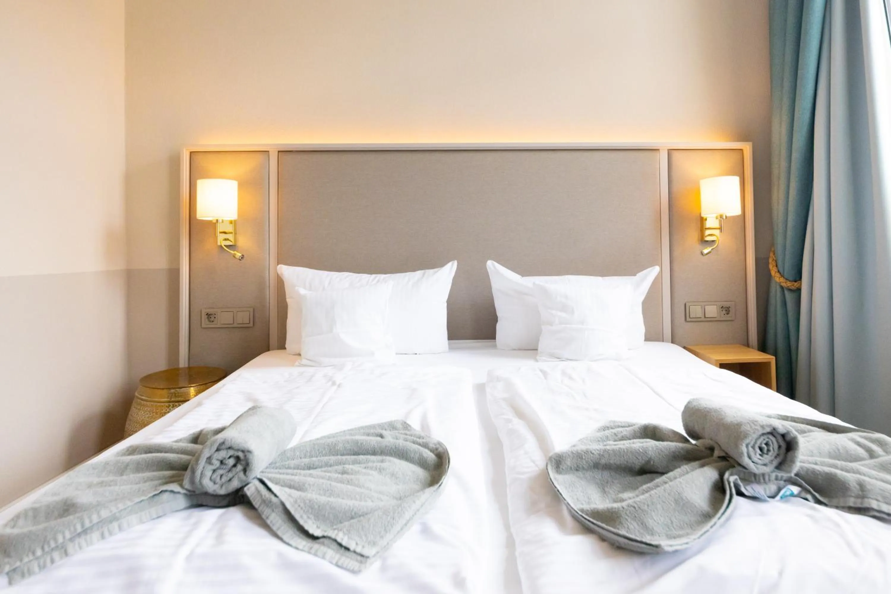 Bed in Hotel Germania