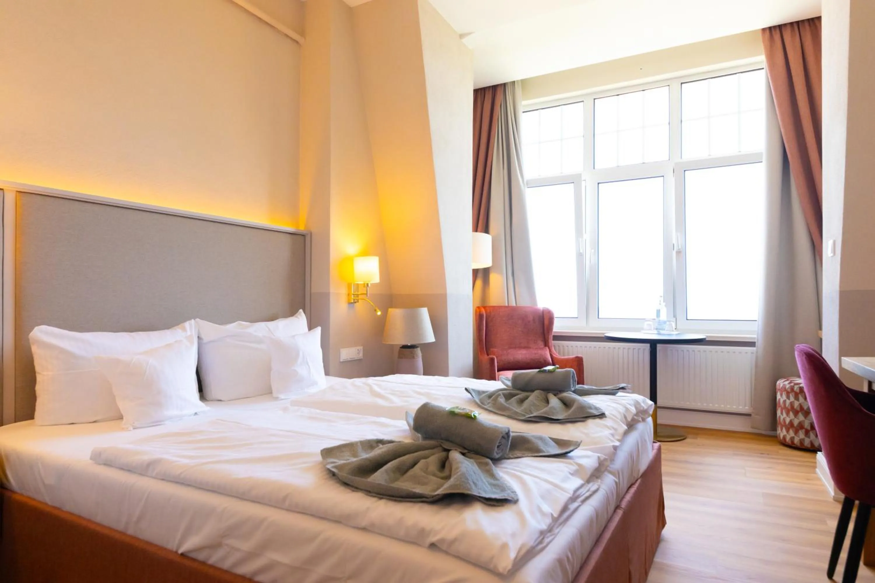 Bed in Hotel Germania