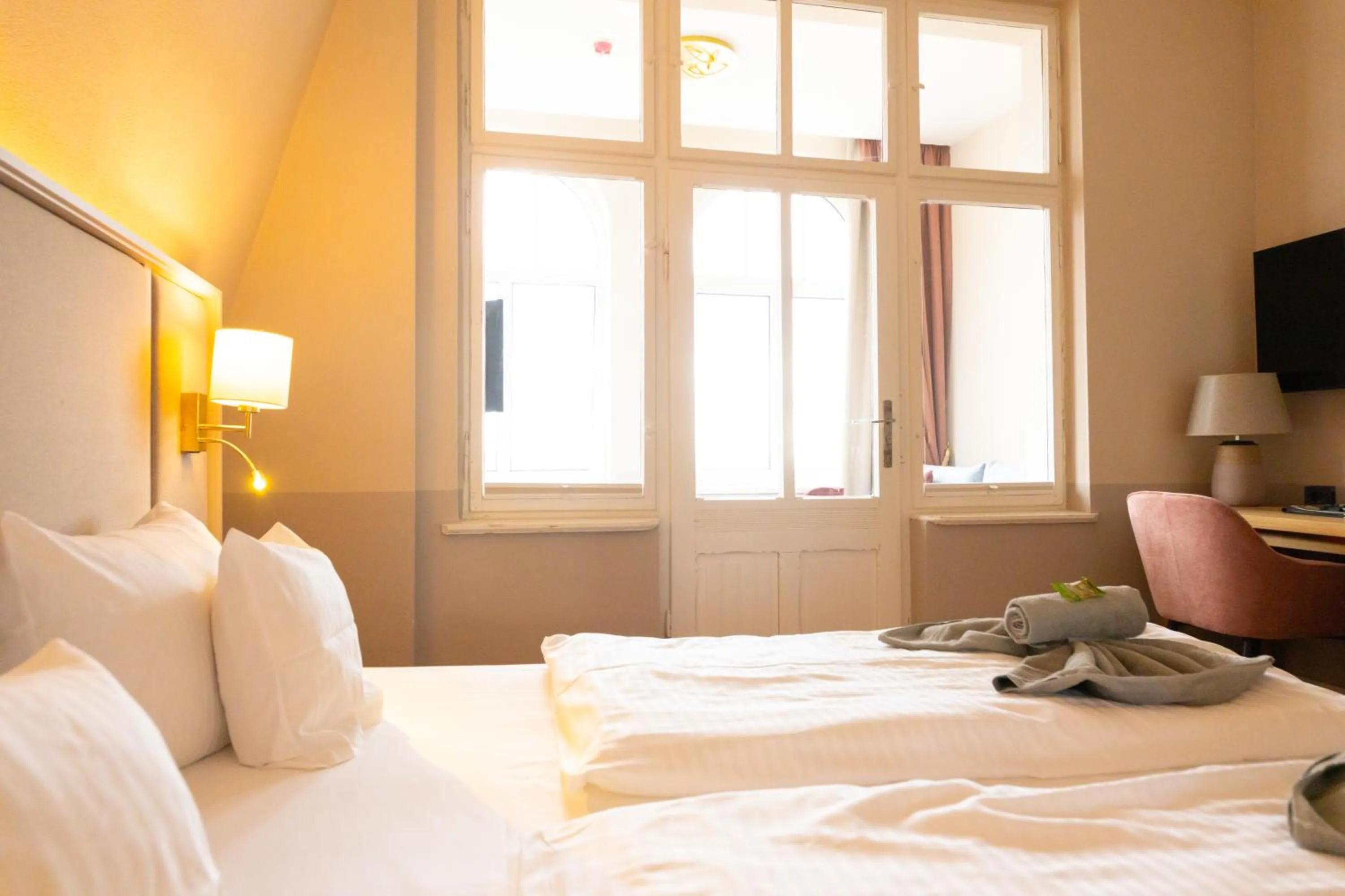 Bed in Hotel Germania