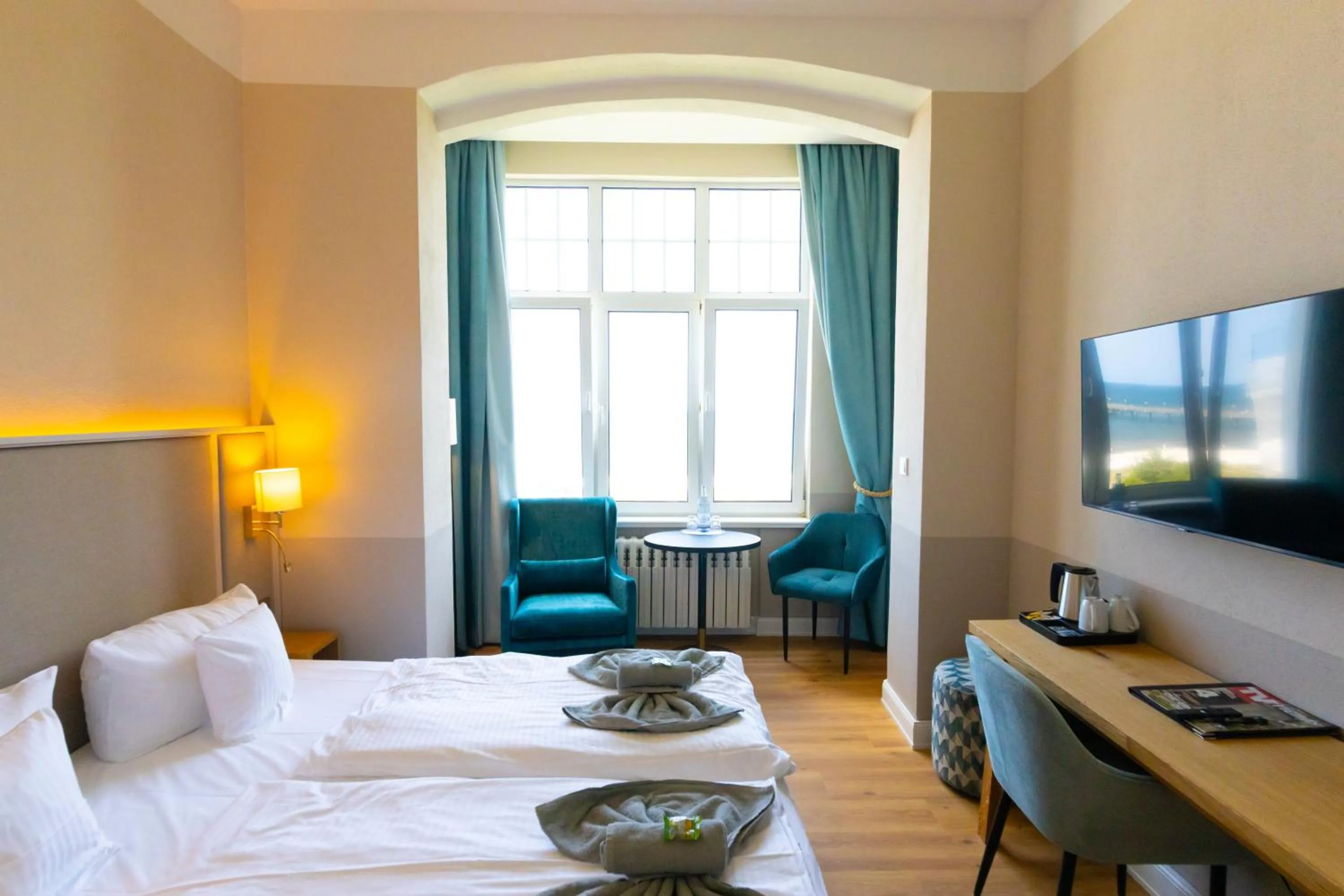 Bed in Hotel Germania