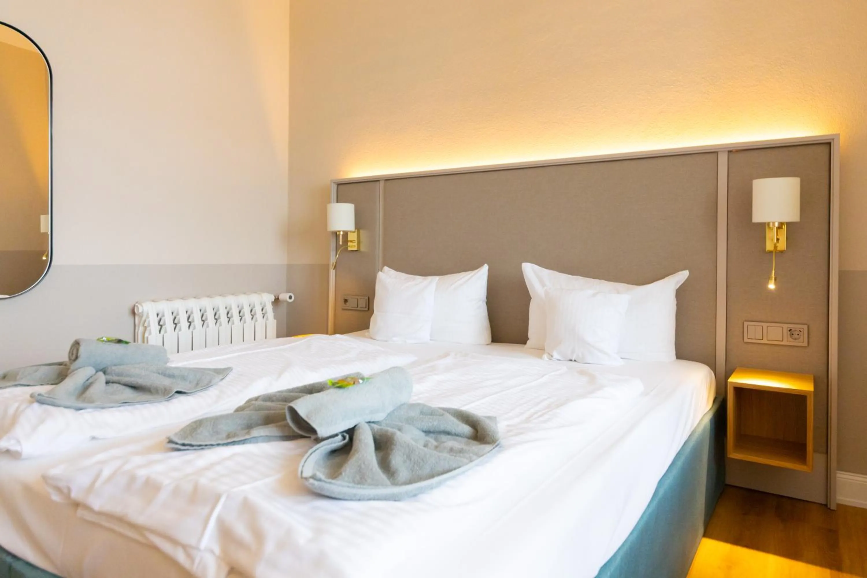 Bed in Hotel Germania