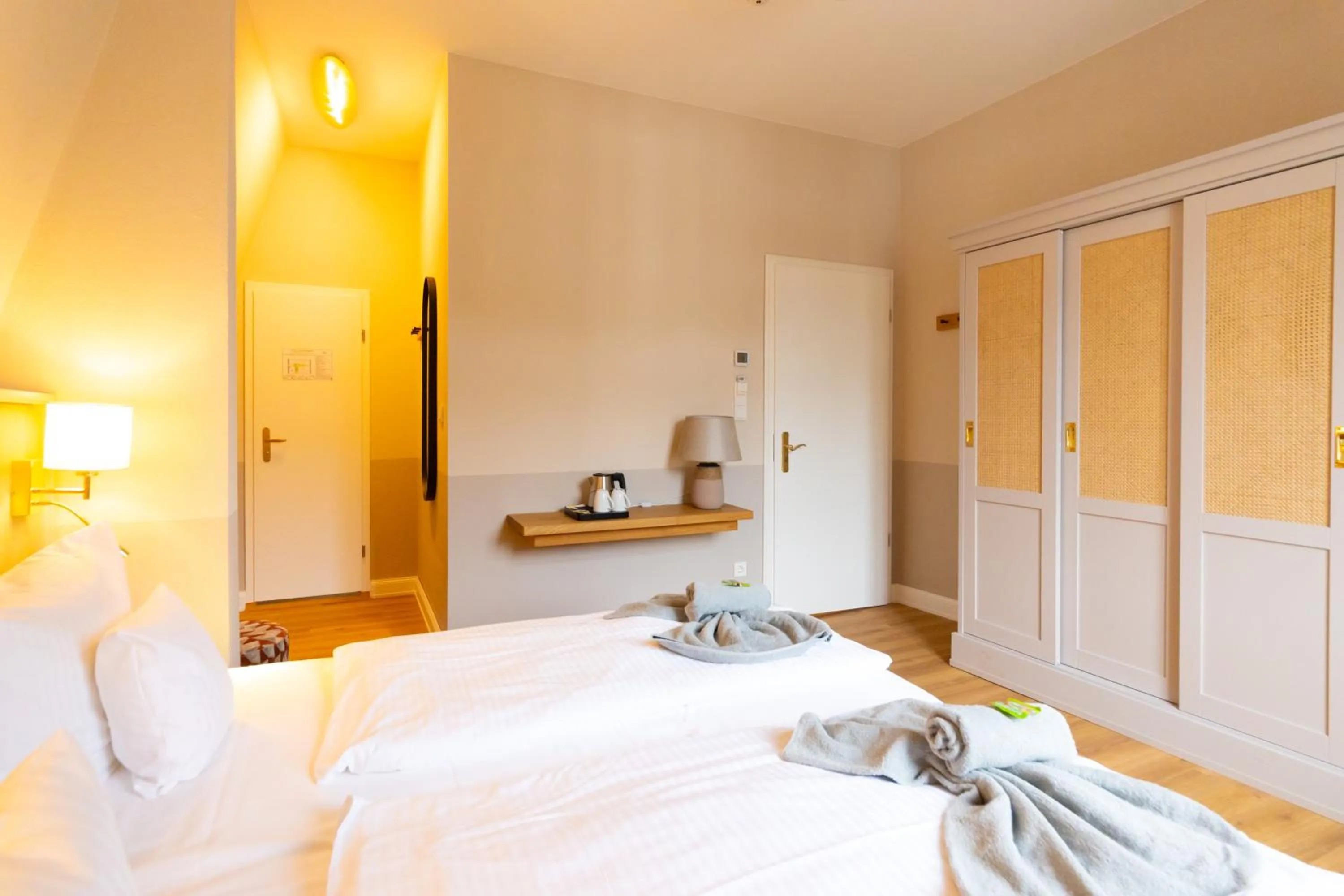 Bed in Hotel Germania