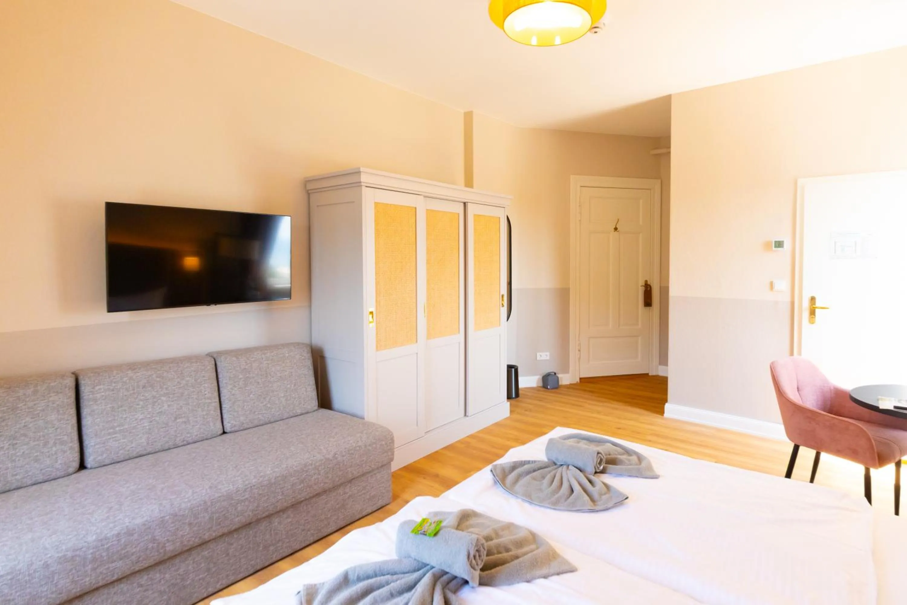 Bed in Hotel Germania