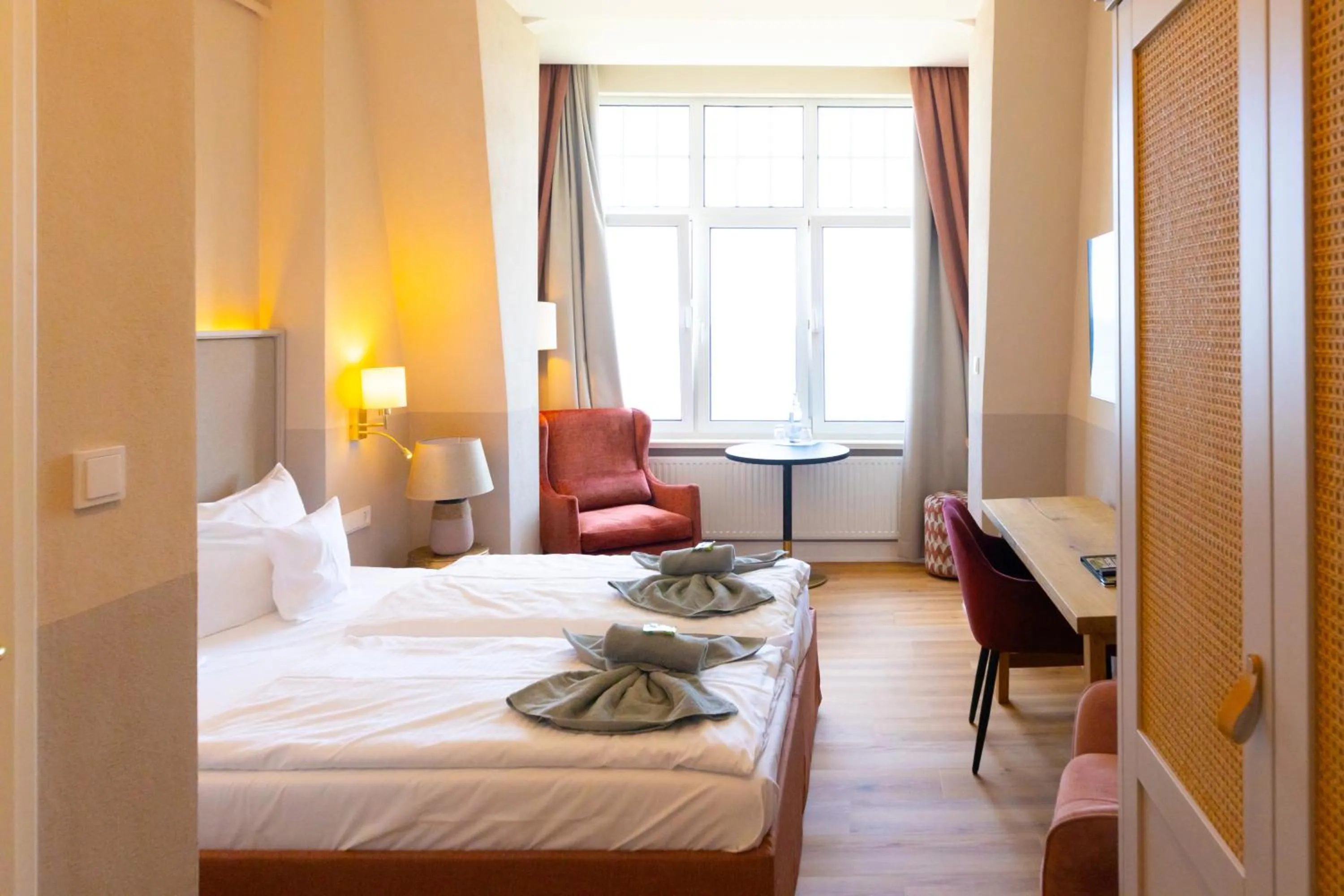 Bed in Hotel Germania