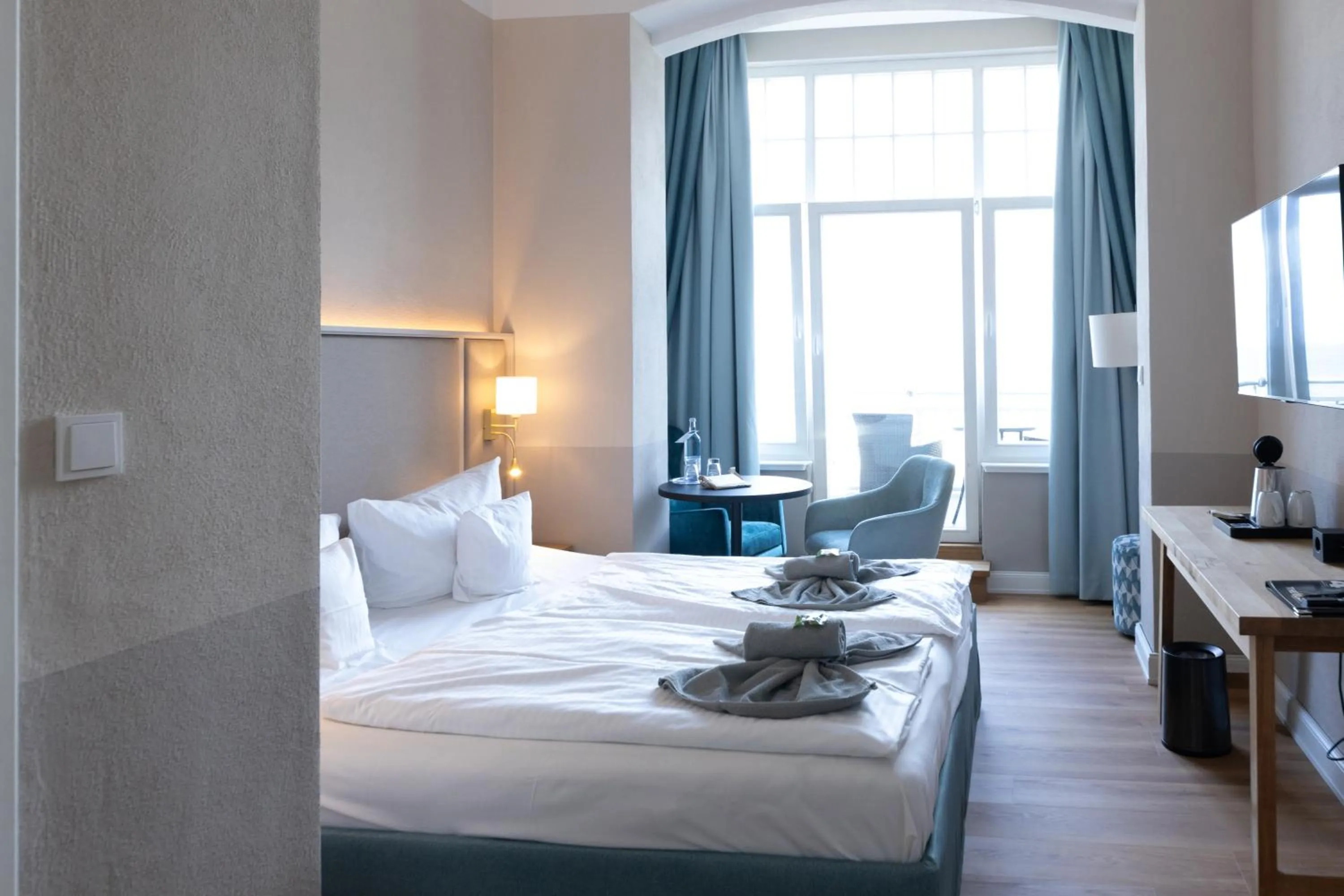 Bed in Hotel Germania