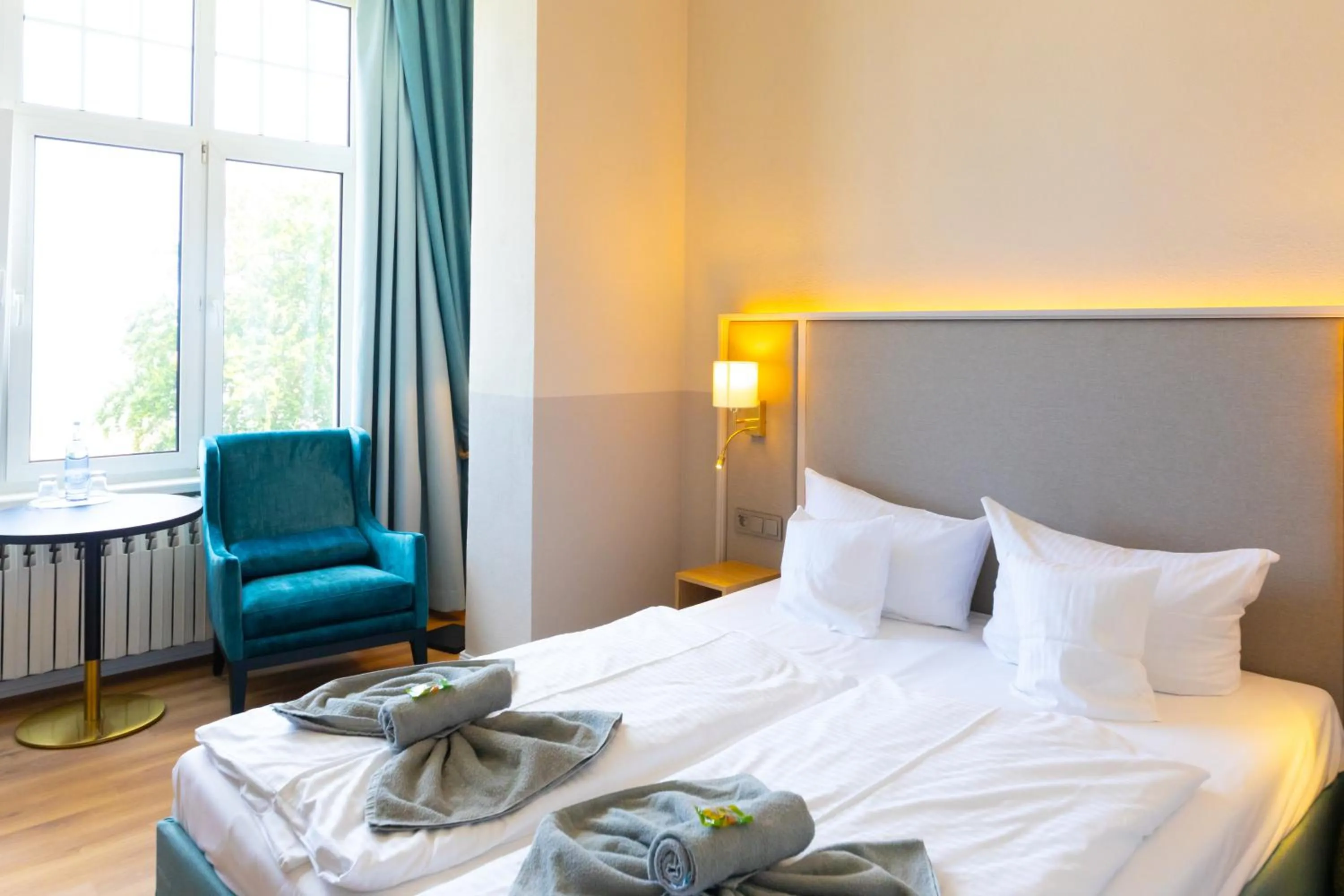 Bed in Hotel Germania