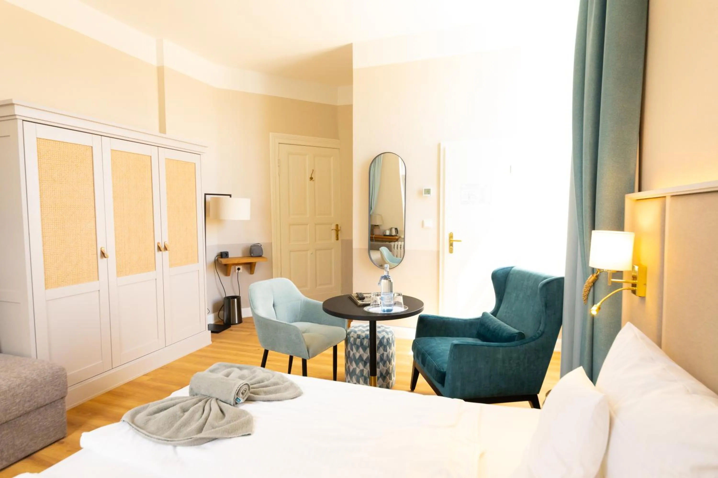 Bed in Hotel Germania