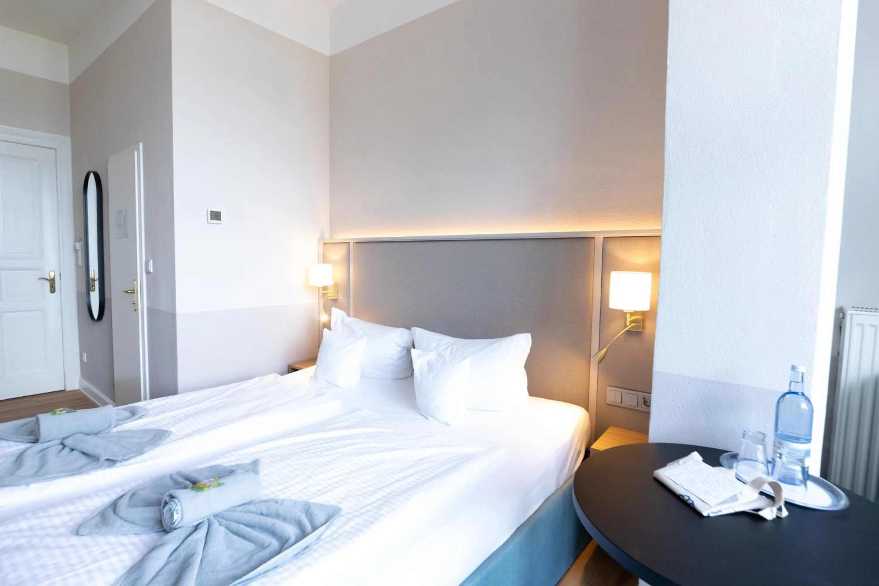 Bed in Hotel Germania