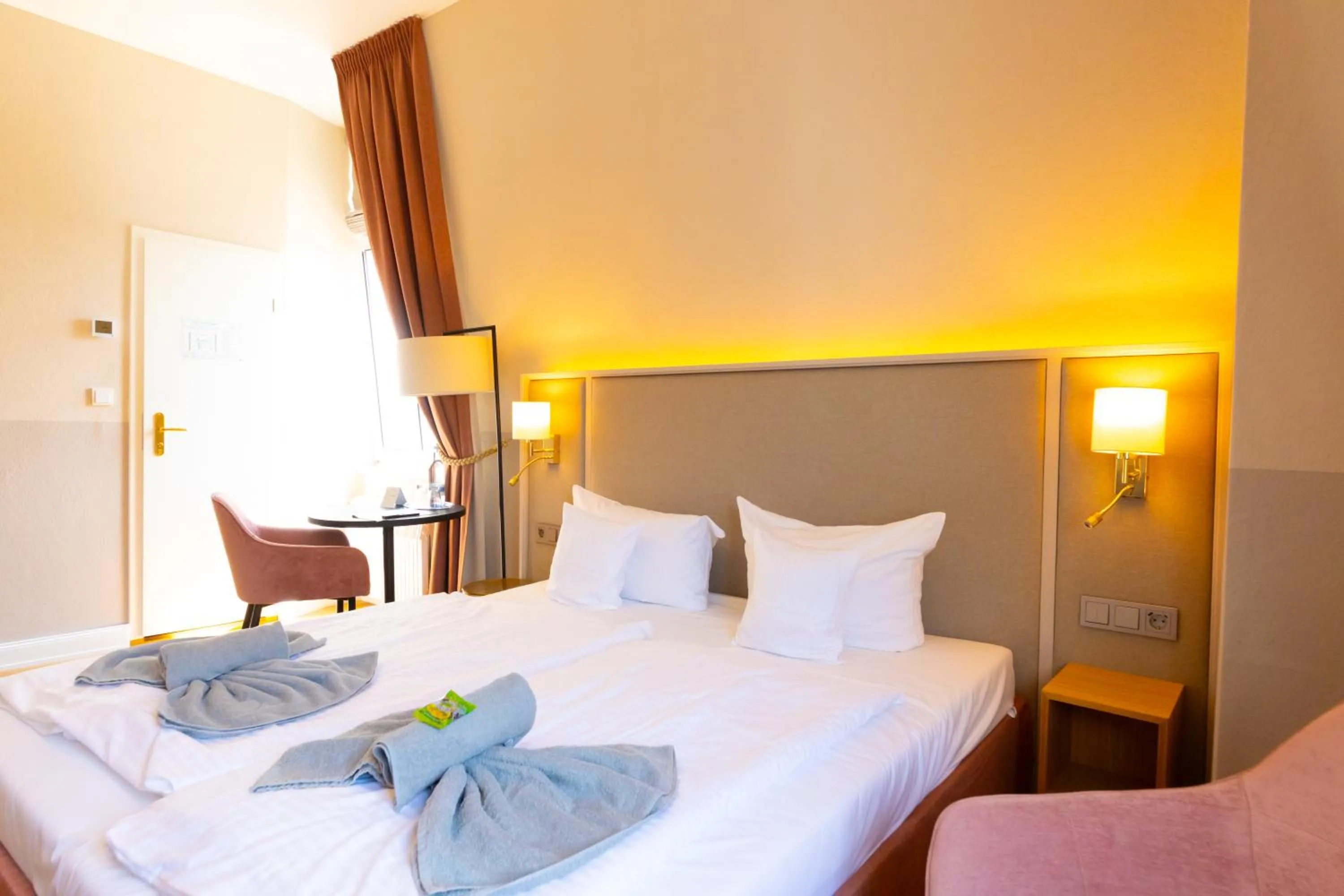 Bed in Hotel Germania